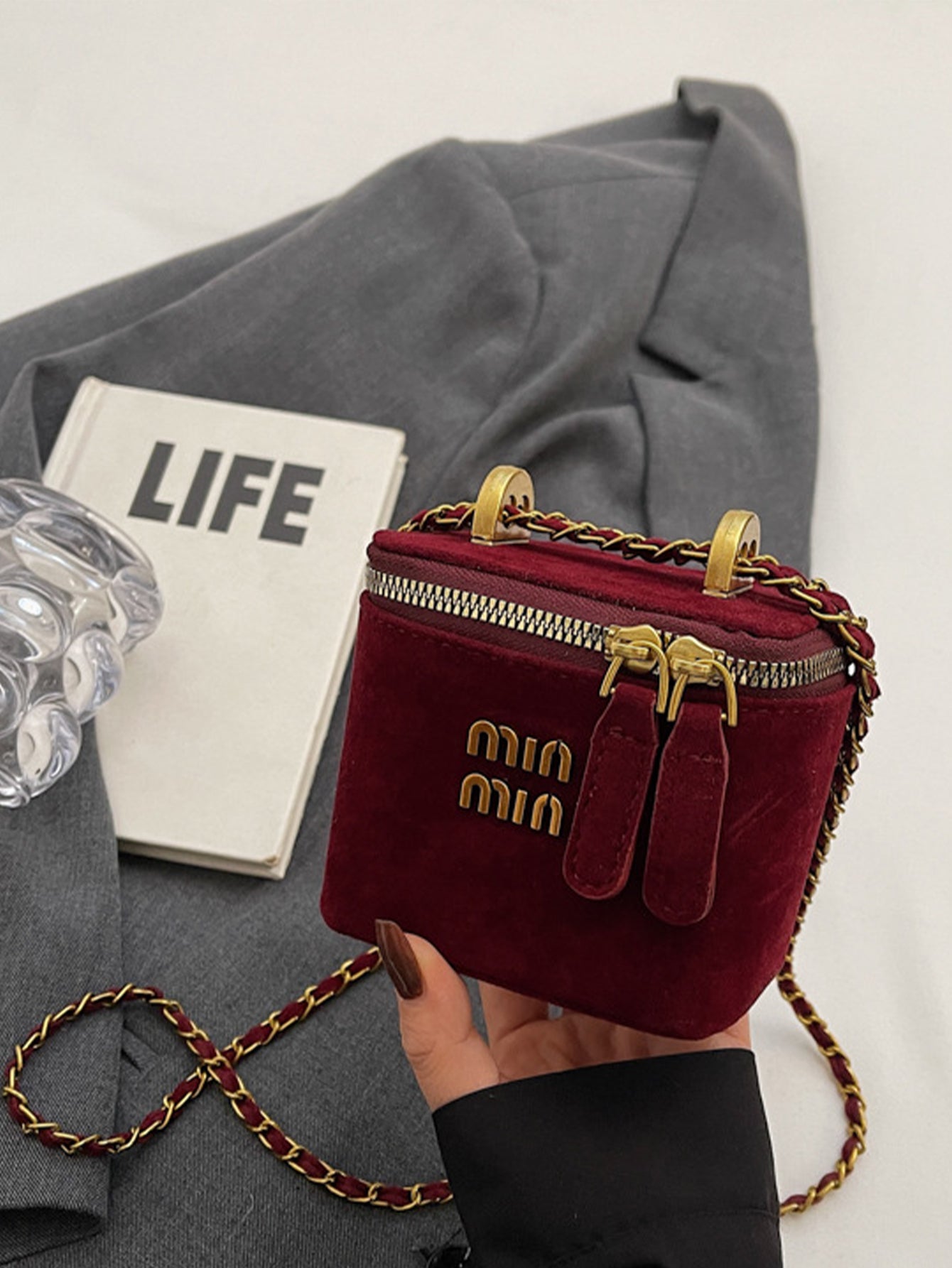 Frosted Mini Square Bag