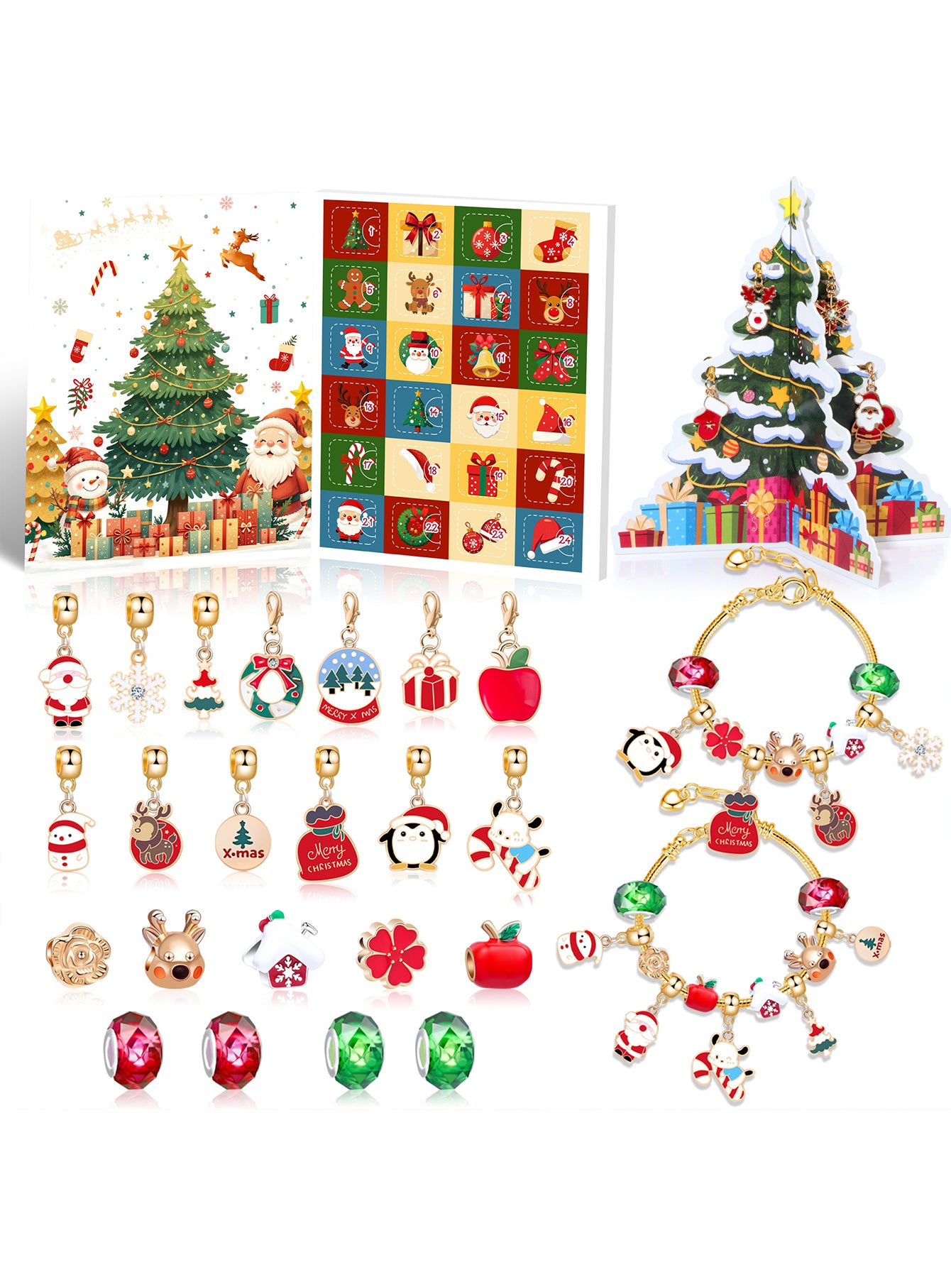 Rose Gold Series Christmas Advent Countdown Calendar