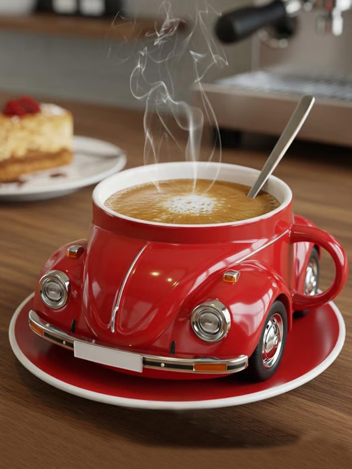 Beetle-shaped coffee cup