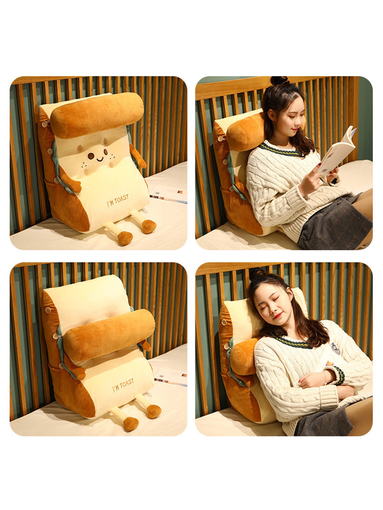 Headrest large backrest triangular pillow