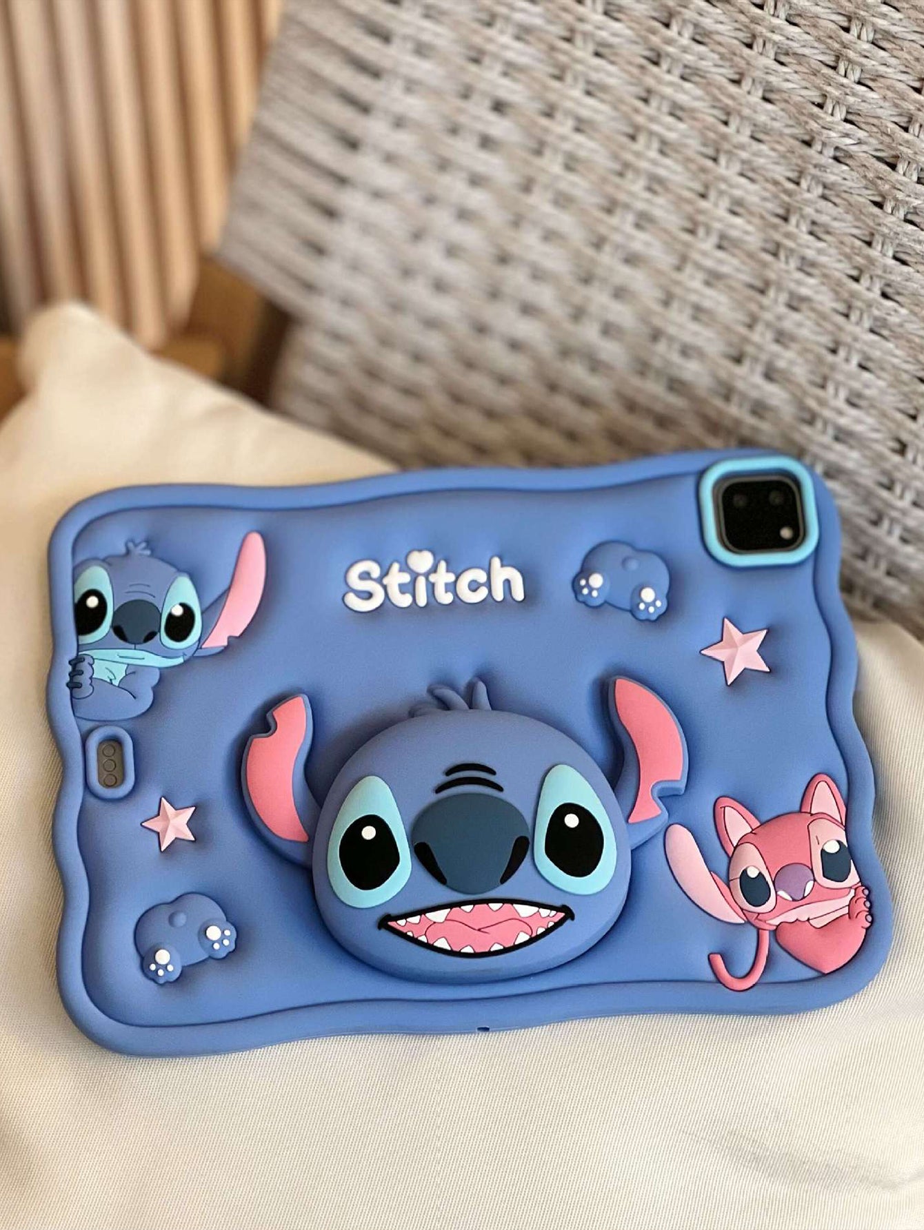 Cartoon 3D Stitch iPad Protective Case