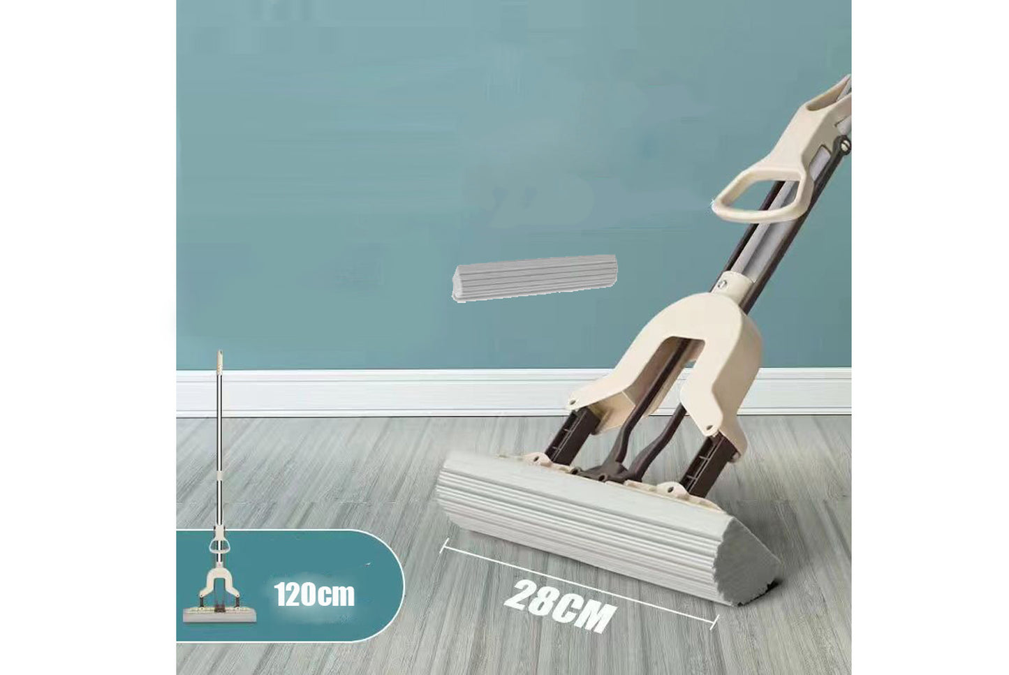 Hands-Free Washable PVA Mop