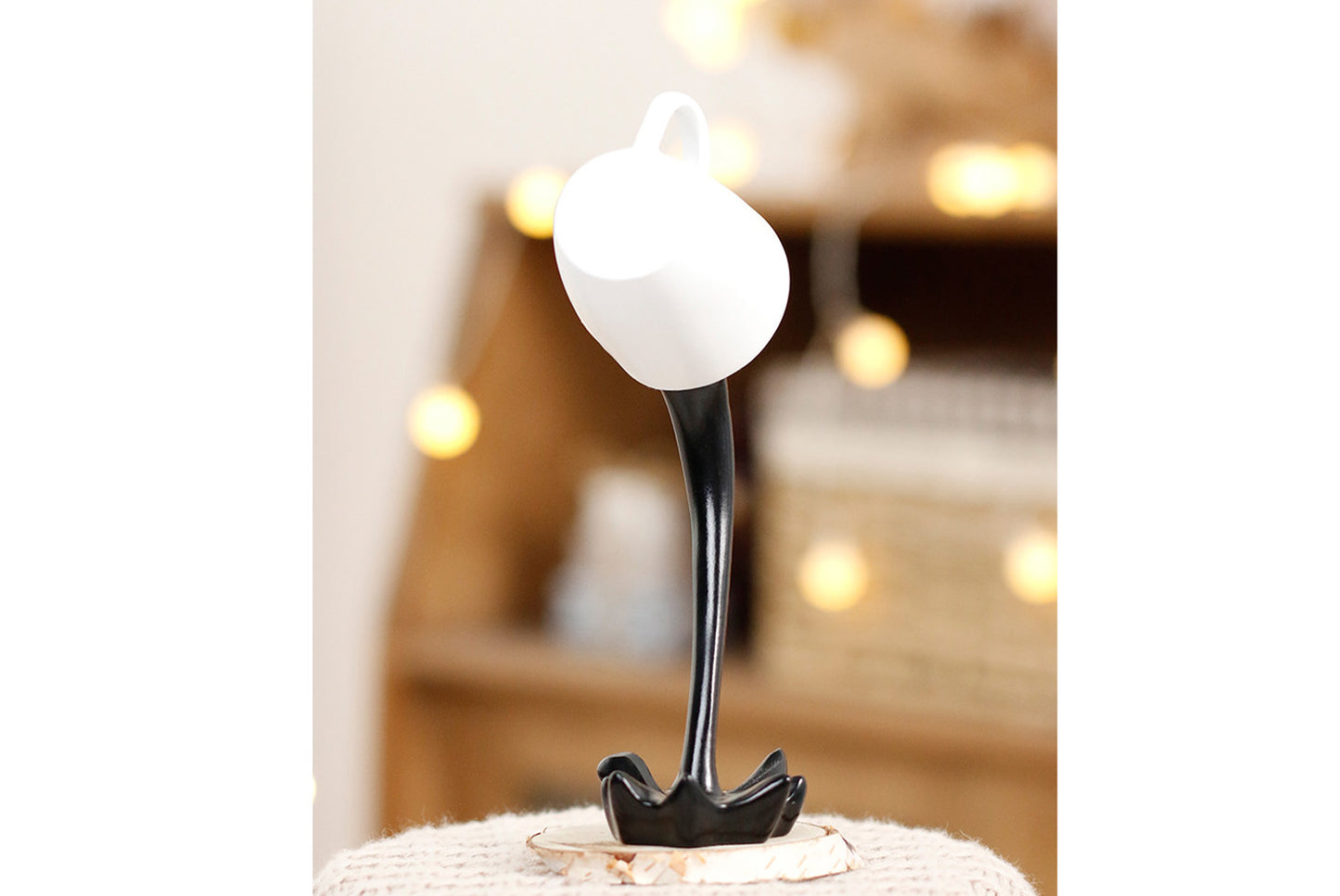 **Creative 3D Hanging Coffee Cup Resin Craft for Home and Office Desks**