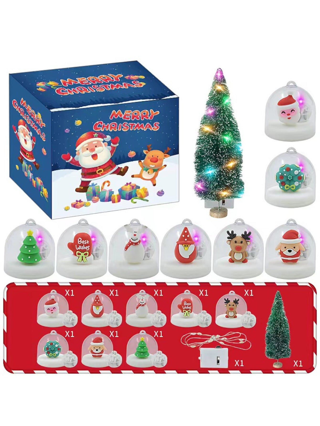 Christmas Light Crystal Blind Box Set