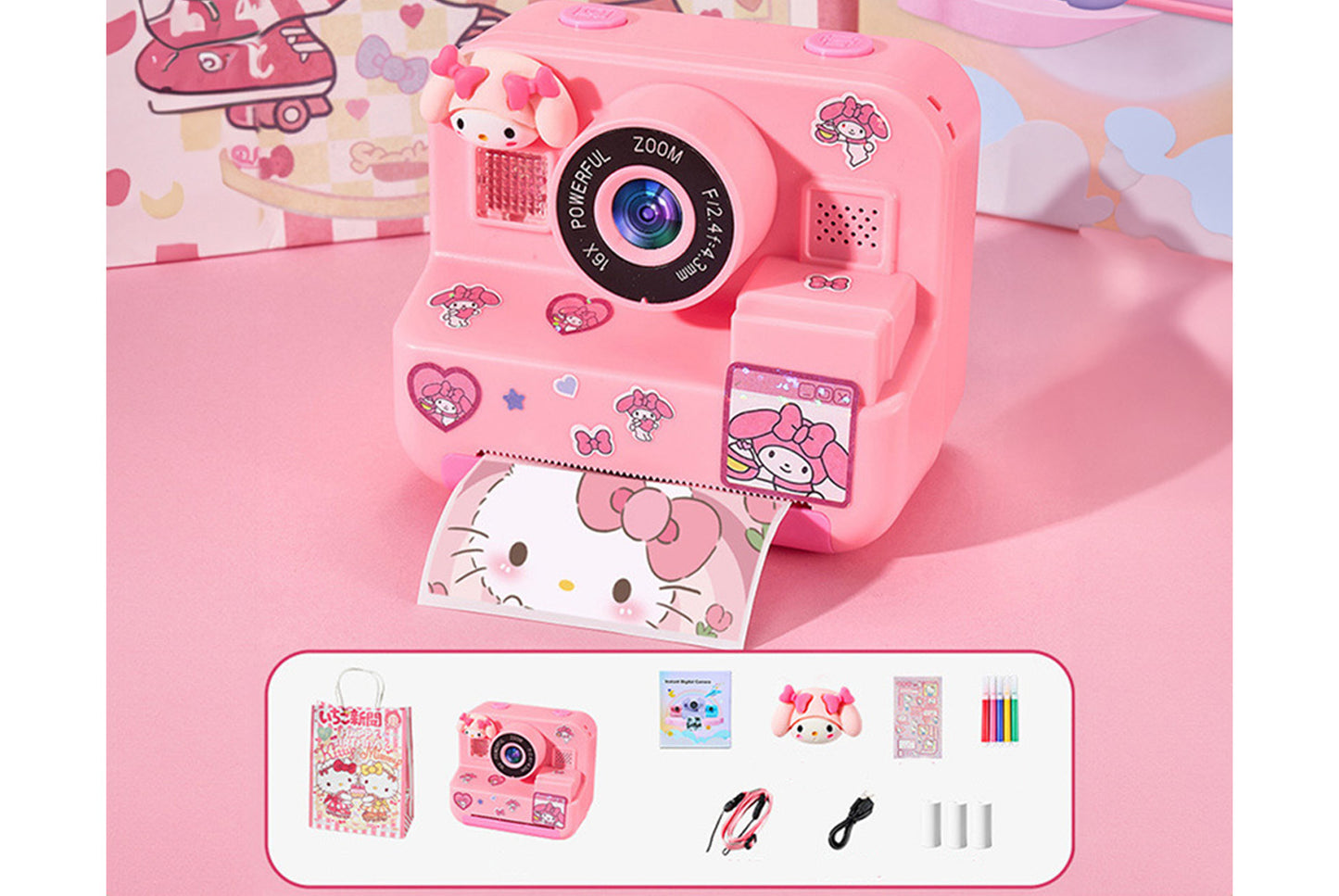 Purple/Pink Polaroid Kids Camera