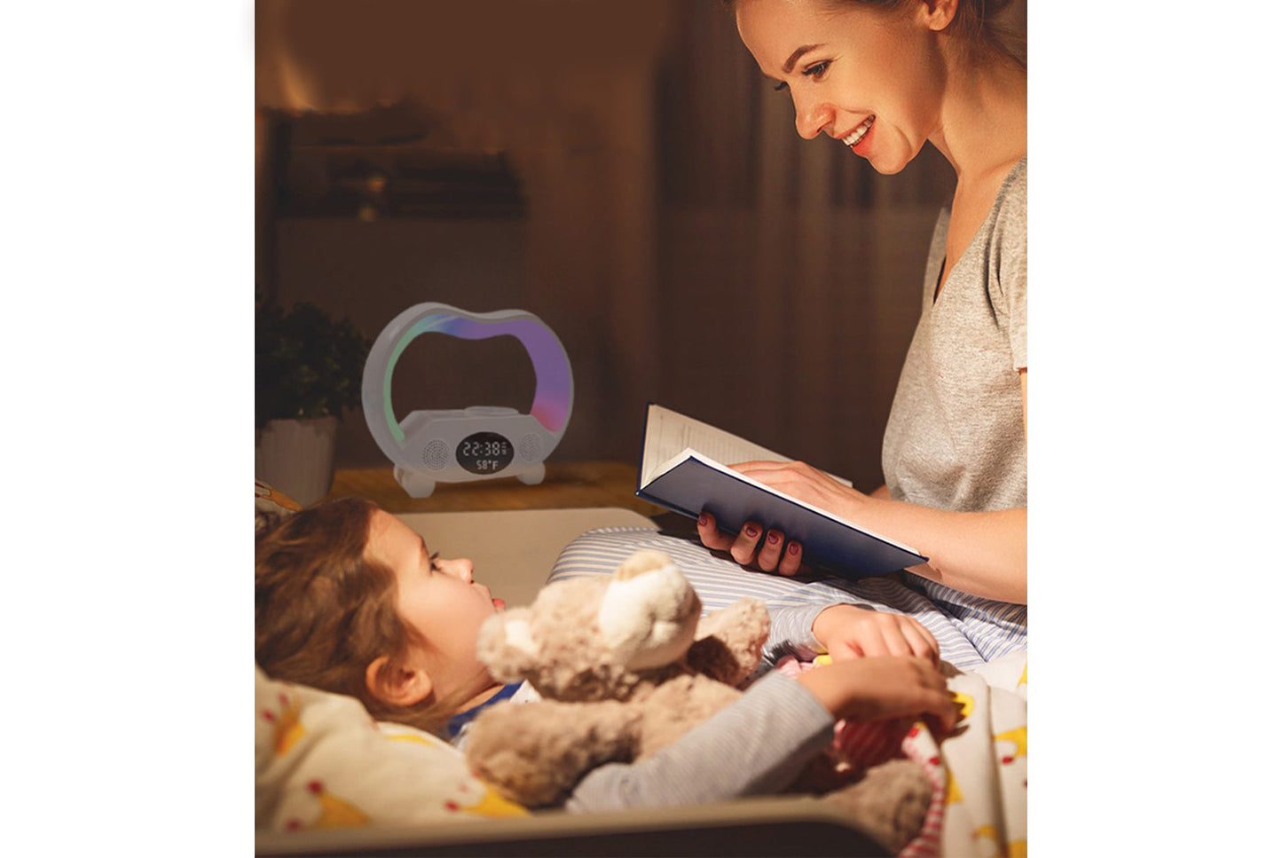 Wireless Charging Multifunctional Colorful Night Light