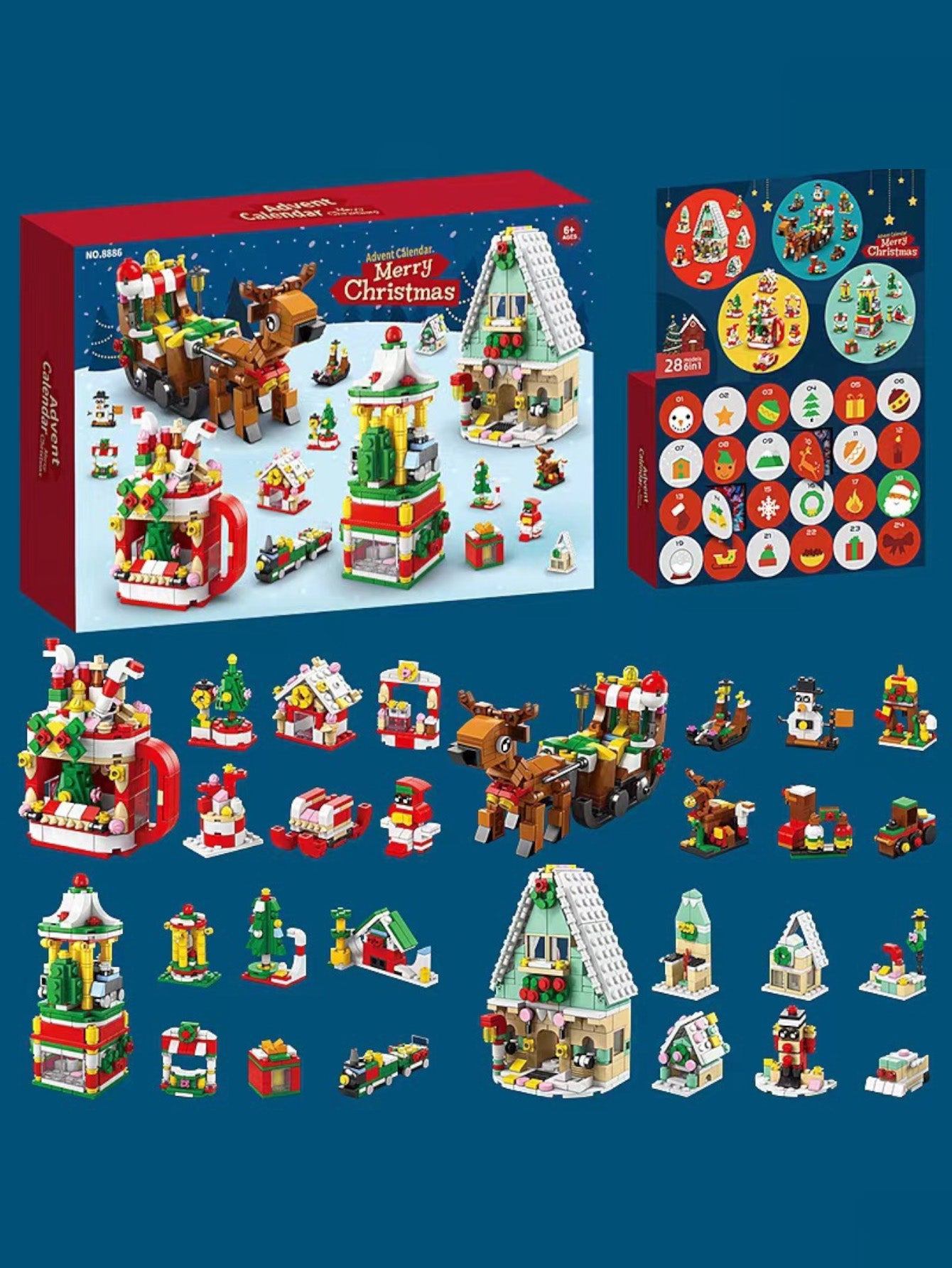 Christmas Surprise Blind Box Building Block Set