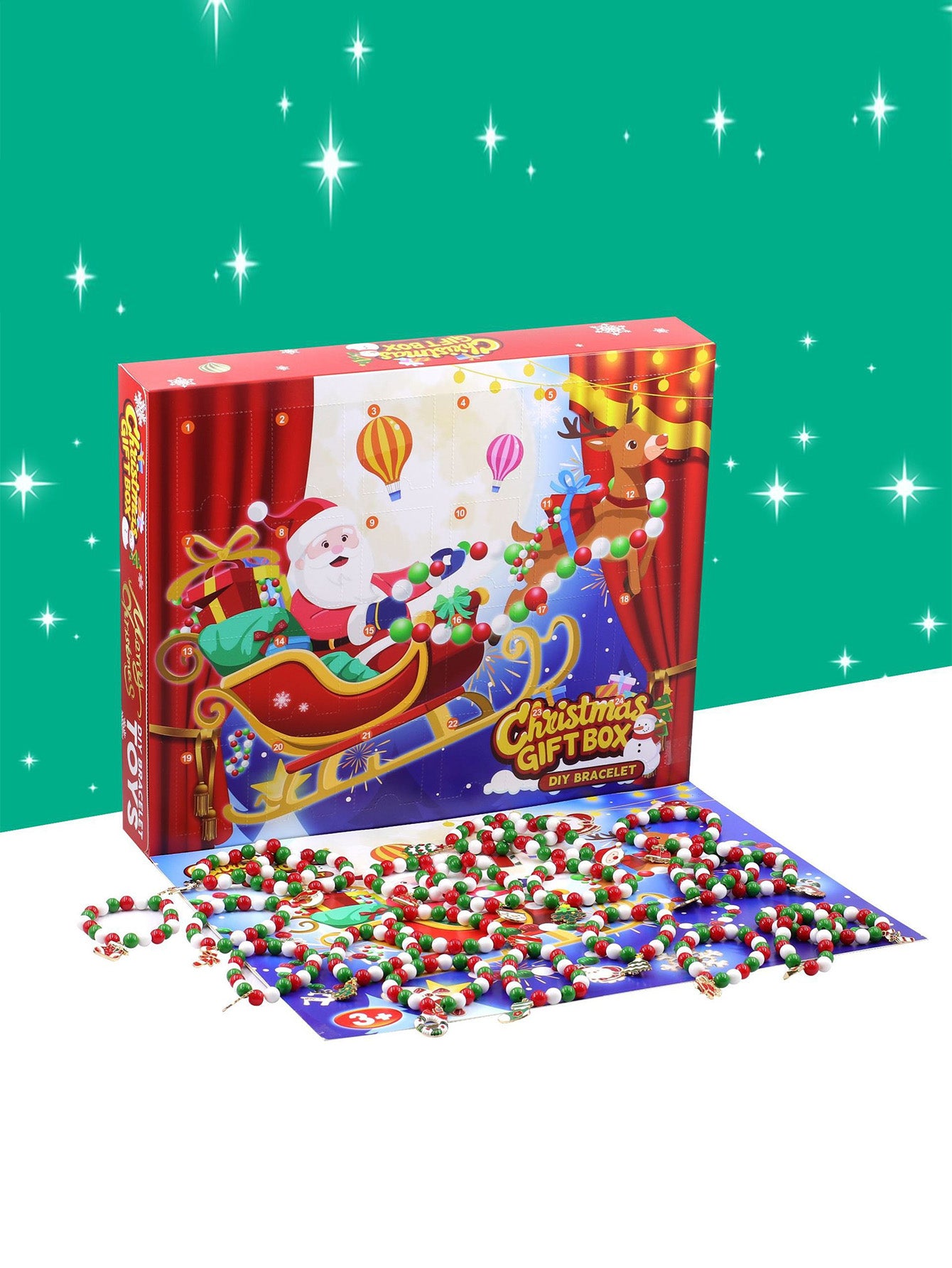 Christmas Blind Box DIY Beaded Children's Toys Unpacking Surprise Gift Box