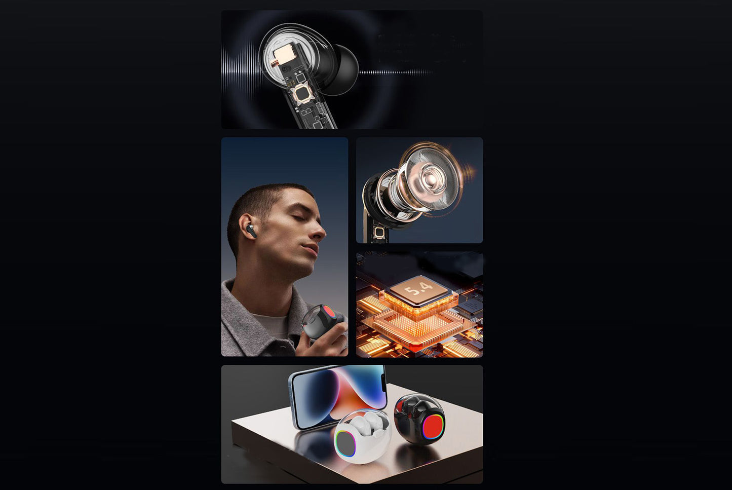 Wireless In-Ear Bluetooth Headphones