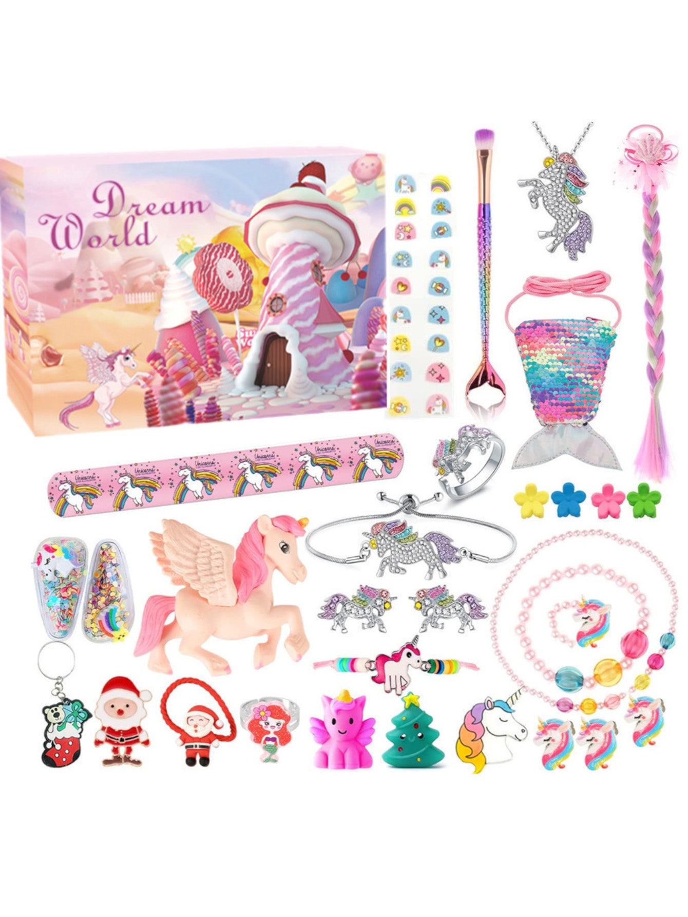 Unicorn Mermaid DIY Ornament Gift Box Set-Girls
