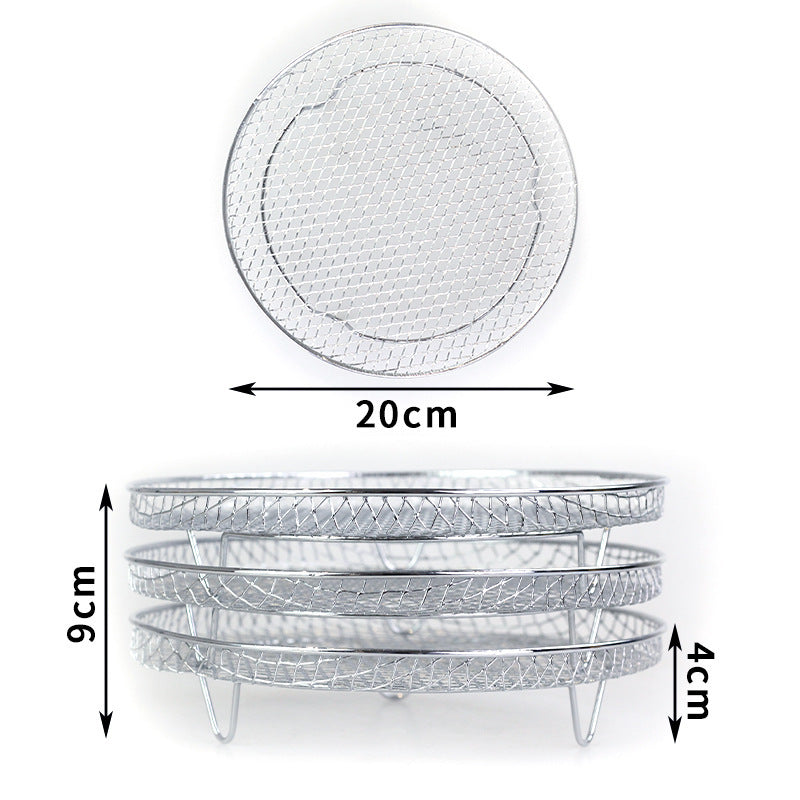 Air Fryer Three-Layer Stainless Steel Grill Rack