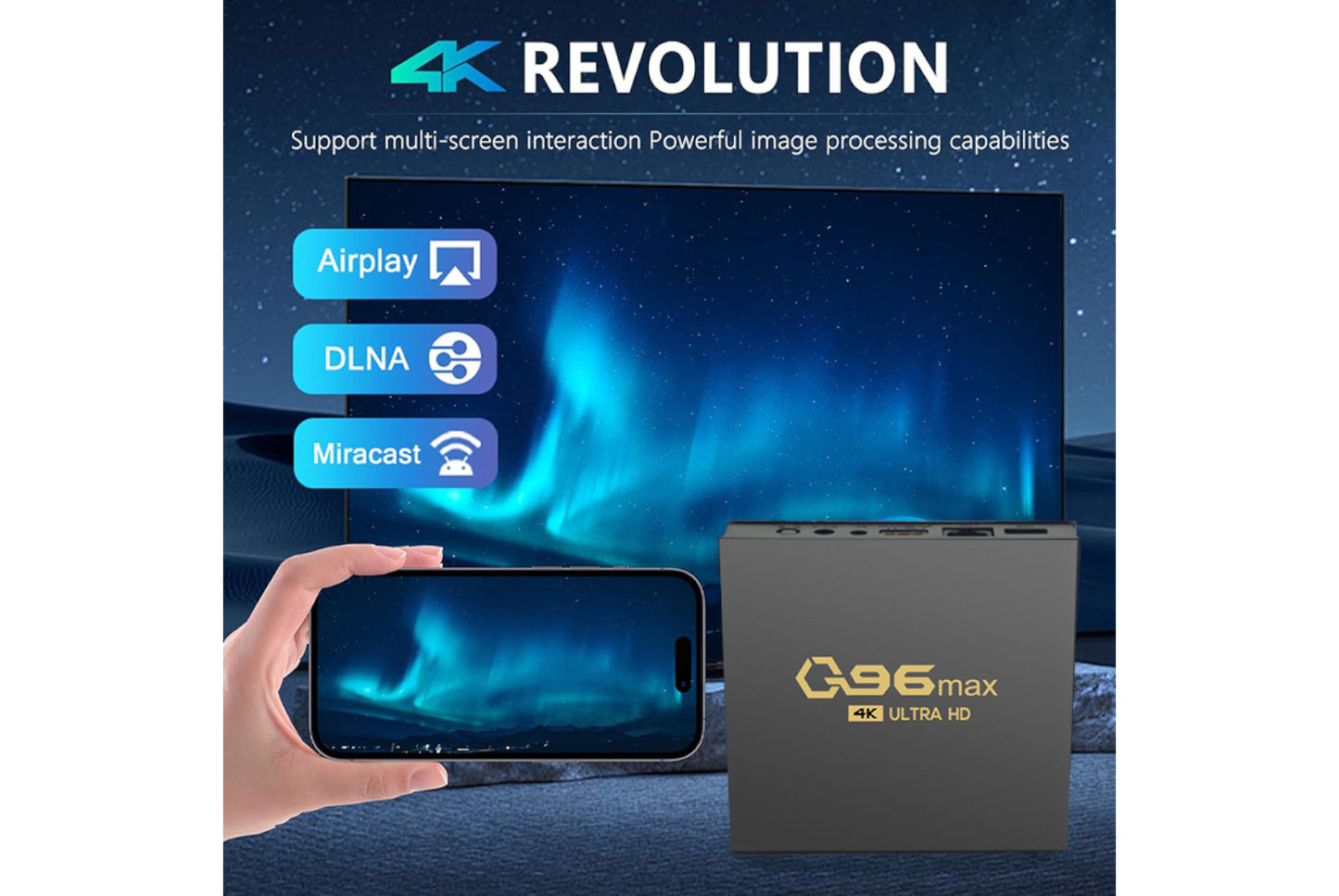 Q96MAX New Android 4K Internet Set-Top Box