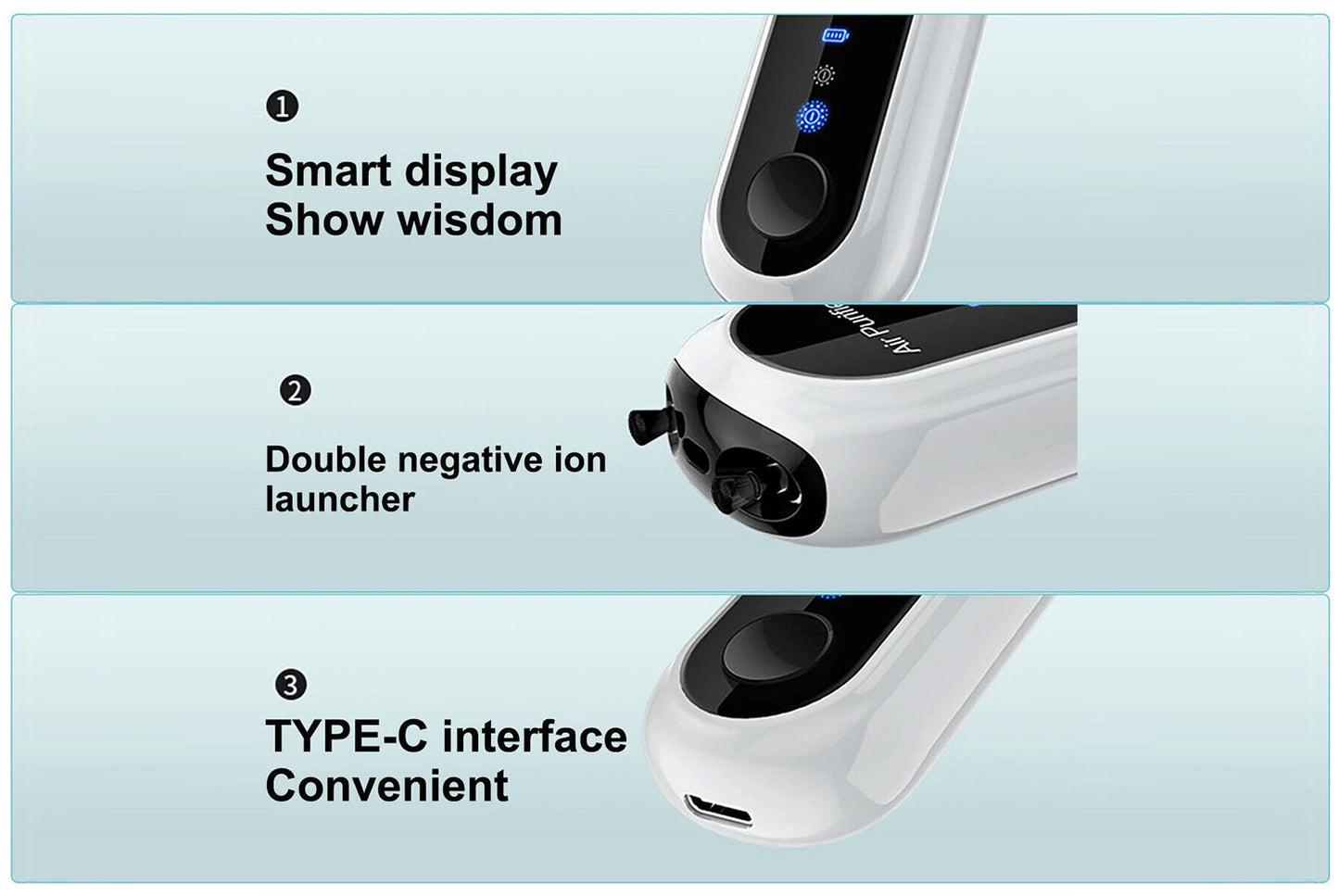 Mini neck-hanging air purifier