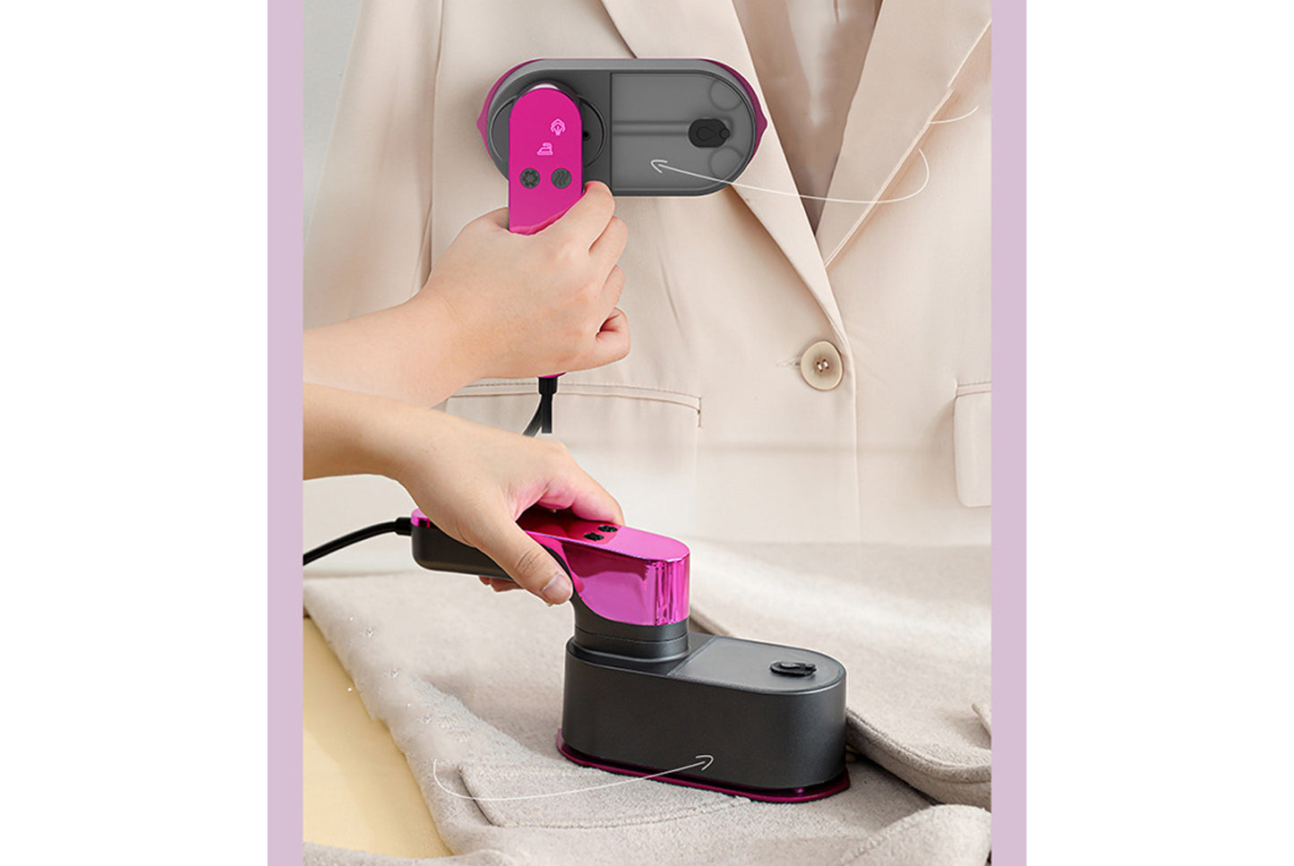Steam hanging iron