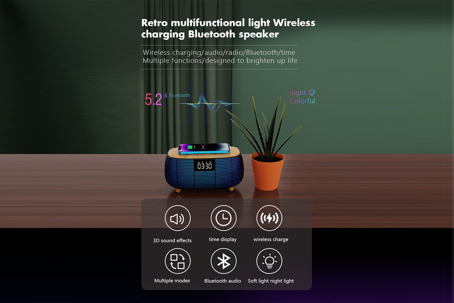 Multifunctional Bluetooth audio atmosphere light
