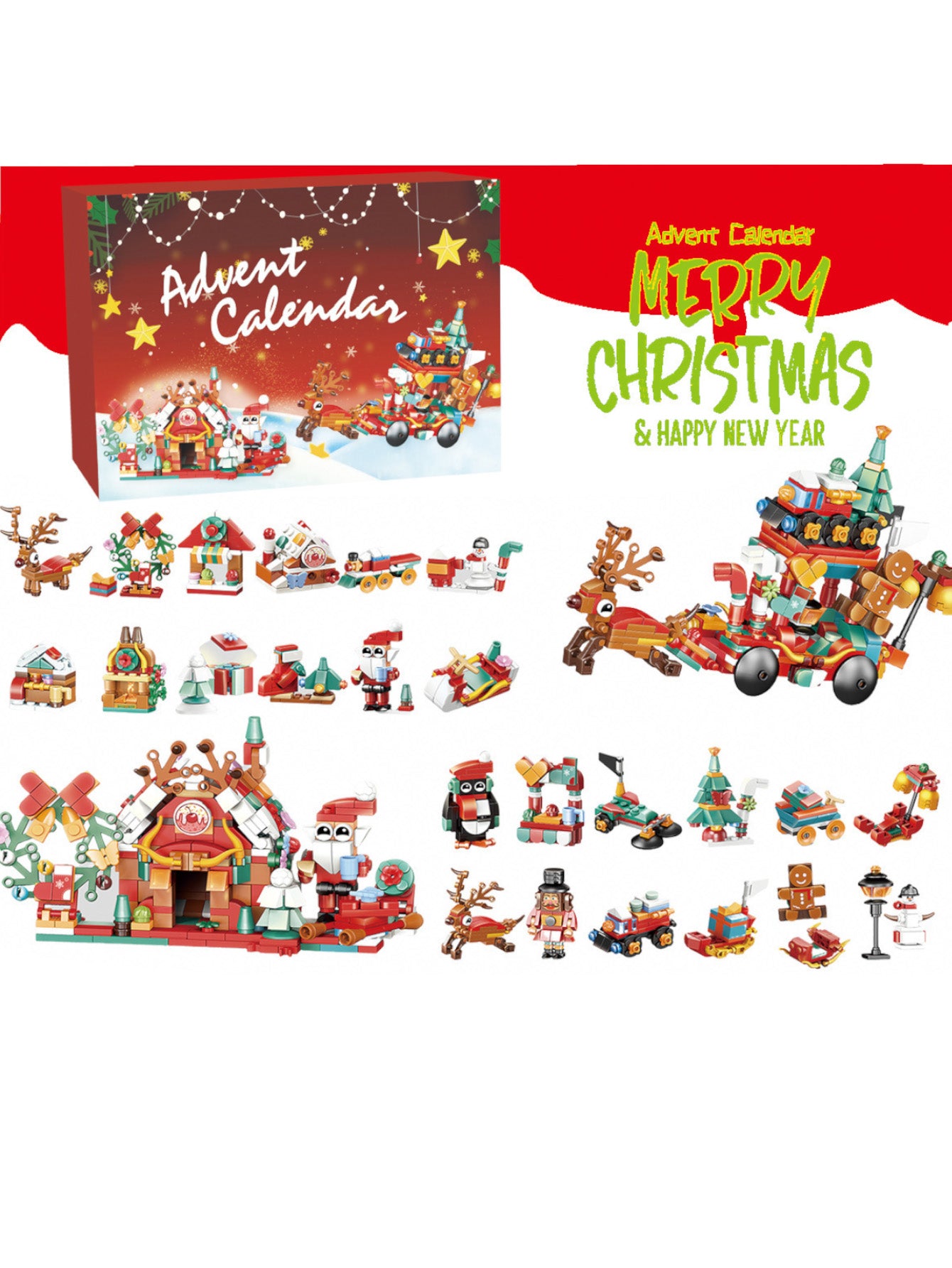 Christmas Surprise Blind Box Building Block Set