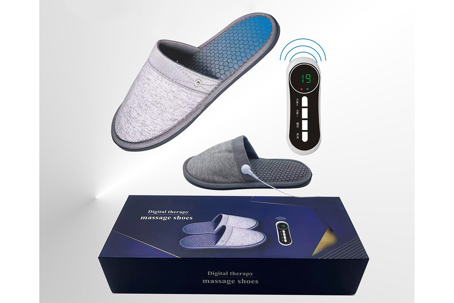 **Digital Therapeutic Massage Shoes: EMS Microcurrent Foot Massager**