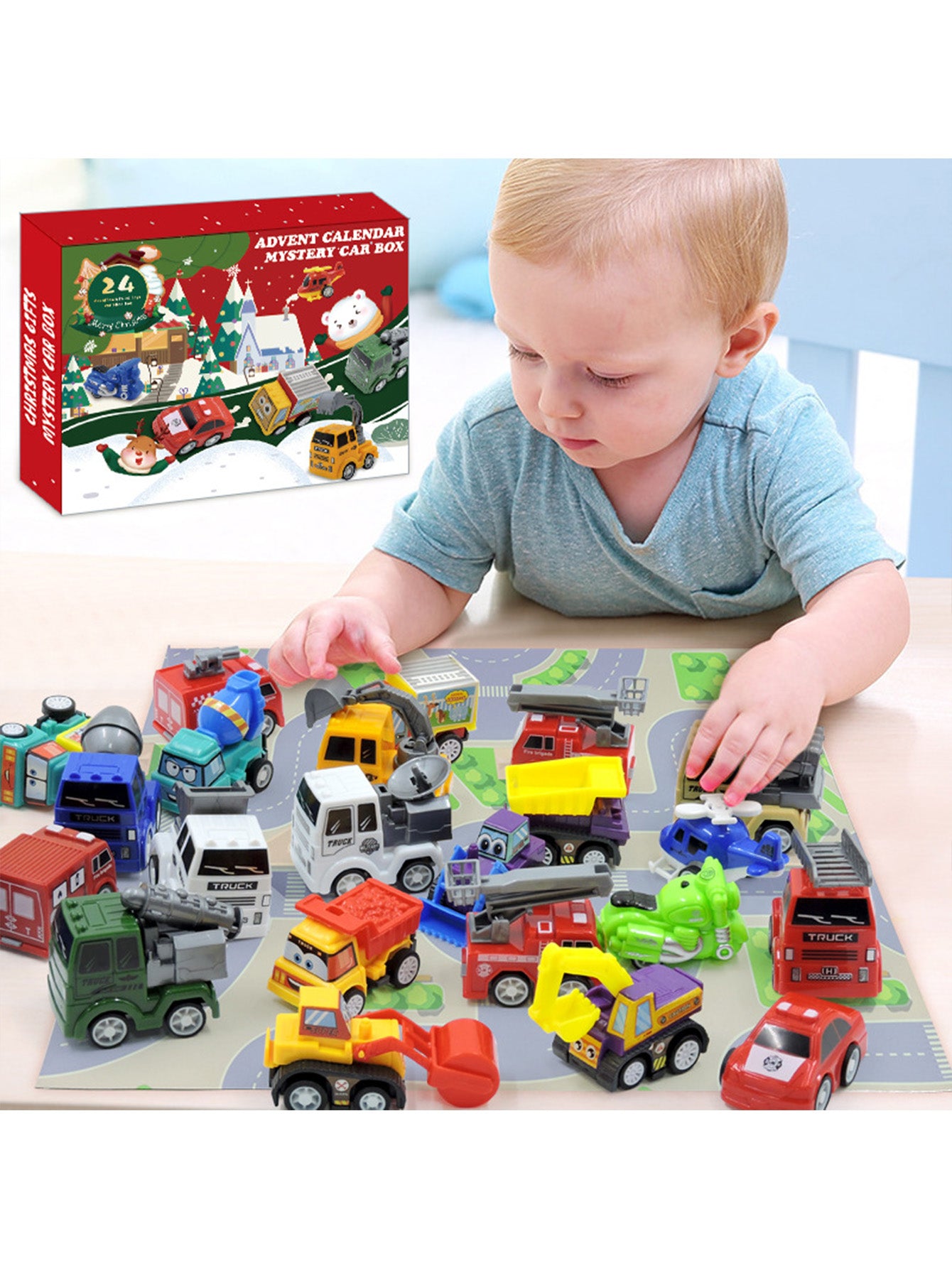 DIY Christmas hand-torn calendar blind box gift