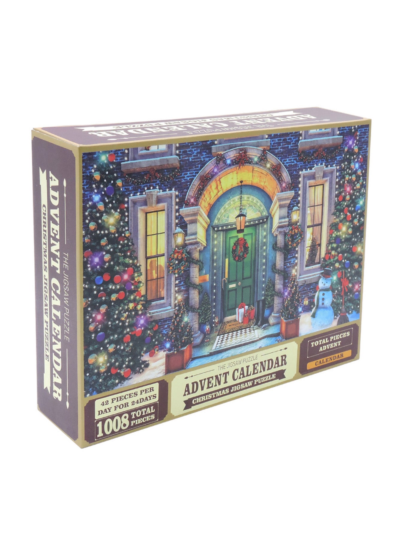 Christmas puzzle 24 boxes countdown blind box surprise 1008 pieces paper children's toys
