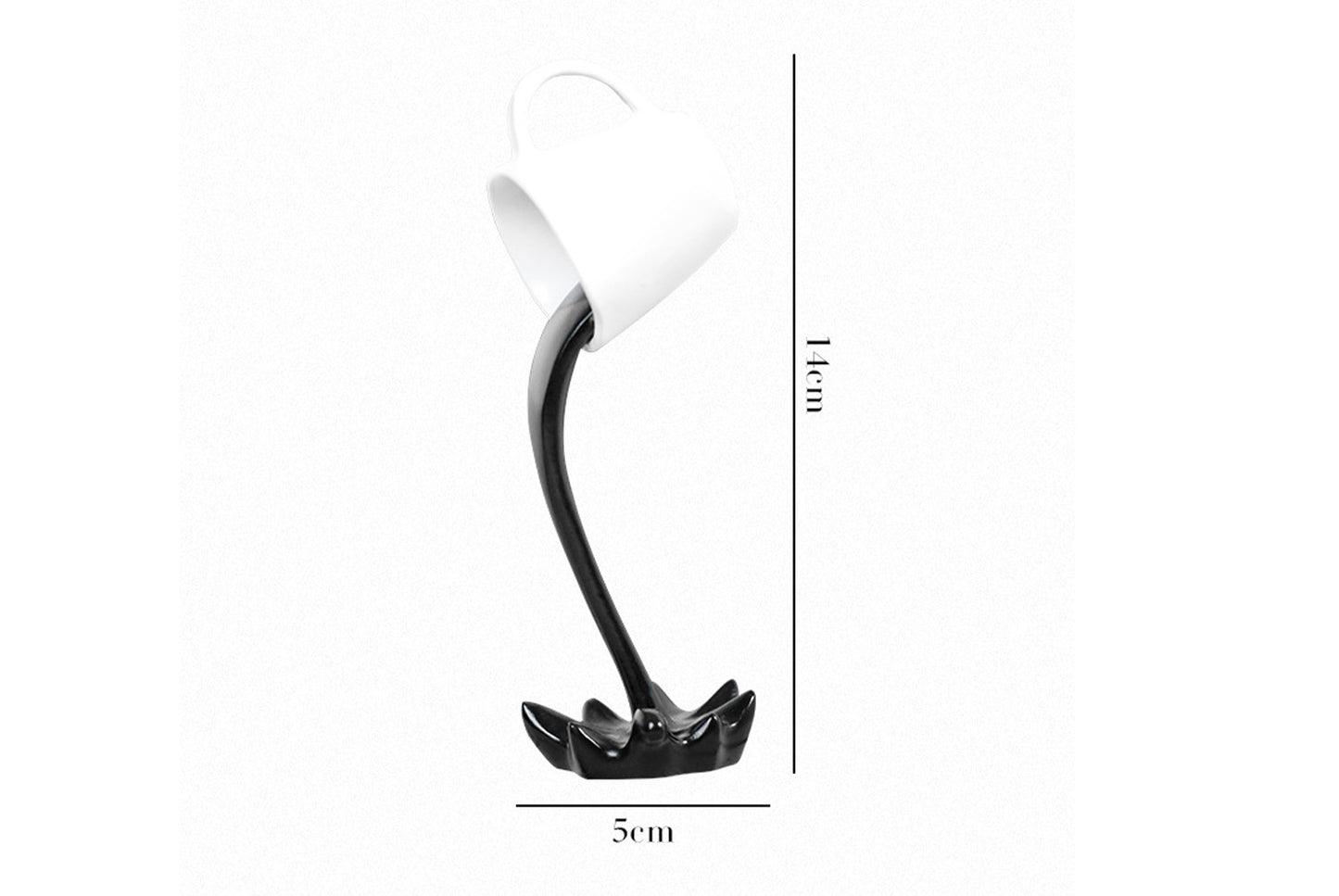 **Creative 3D Hanging Coffee Cup Resin Craft for Home and Office Desks**