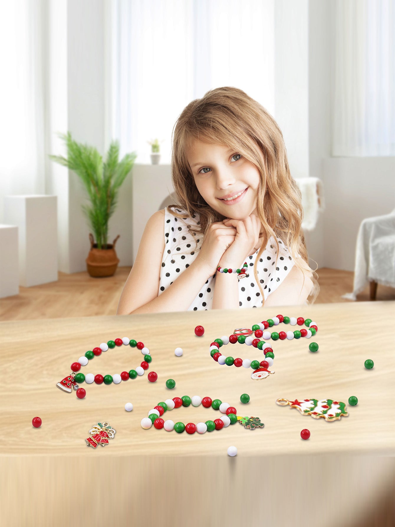 Christmas Blind Box DIY Beaded Children's Toys Unpacking Surprise Gift Box