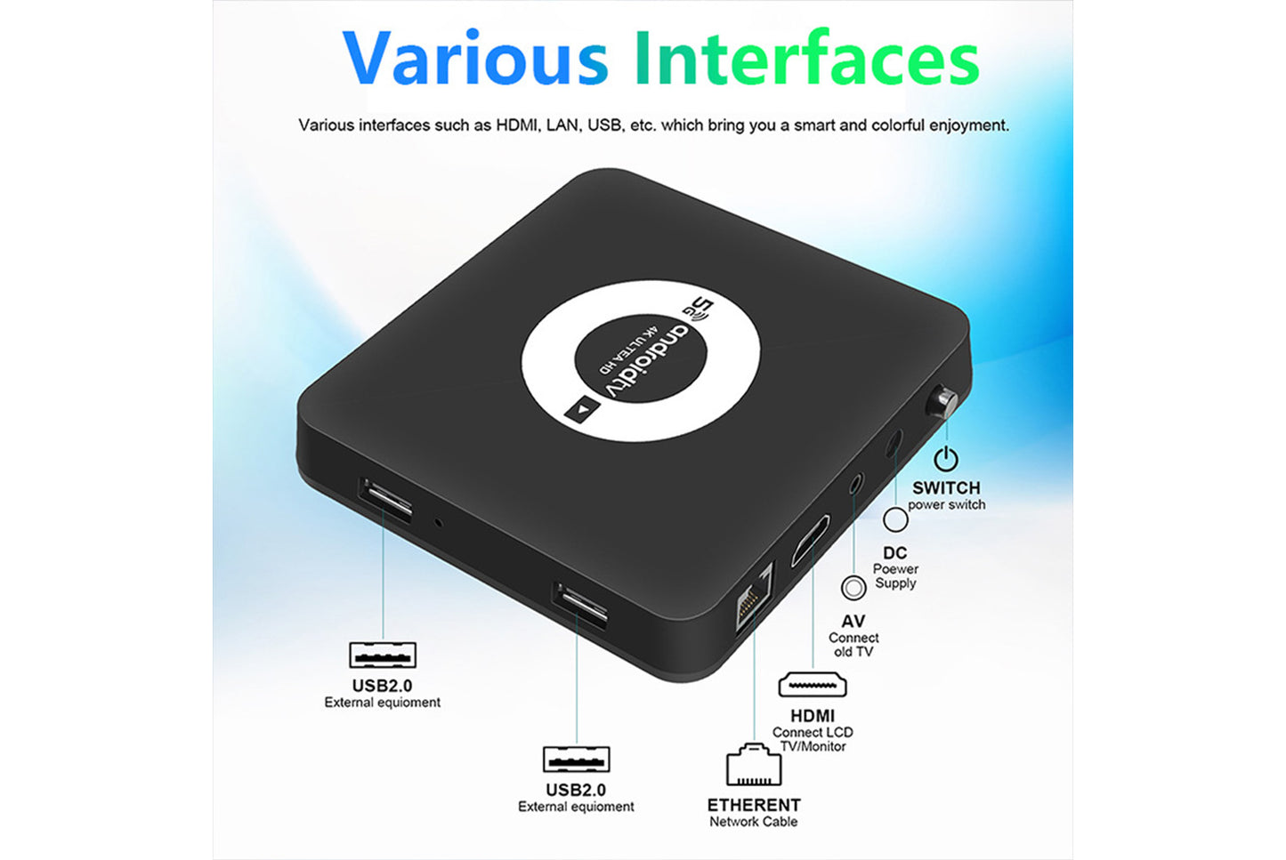 **Android TV-4K Android 13 Internet Set-Top Box 2+8GB Version**