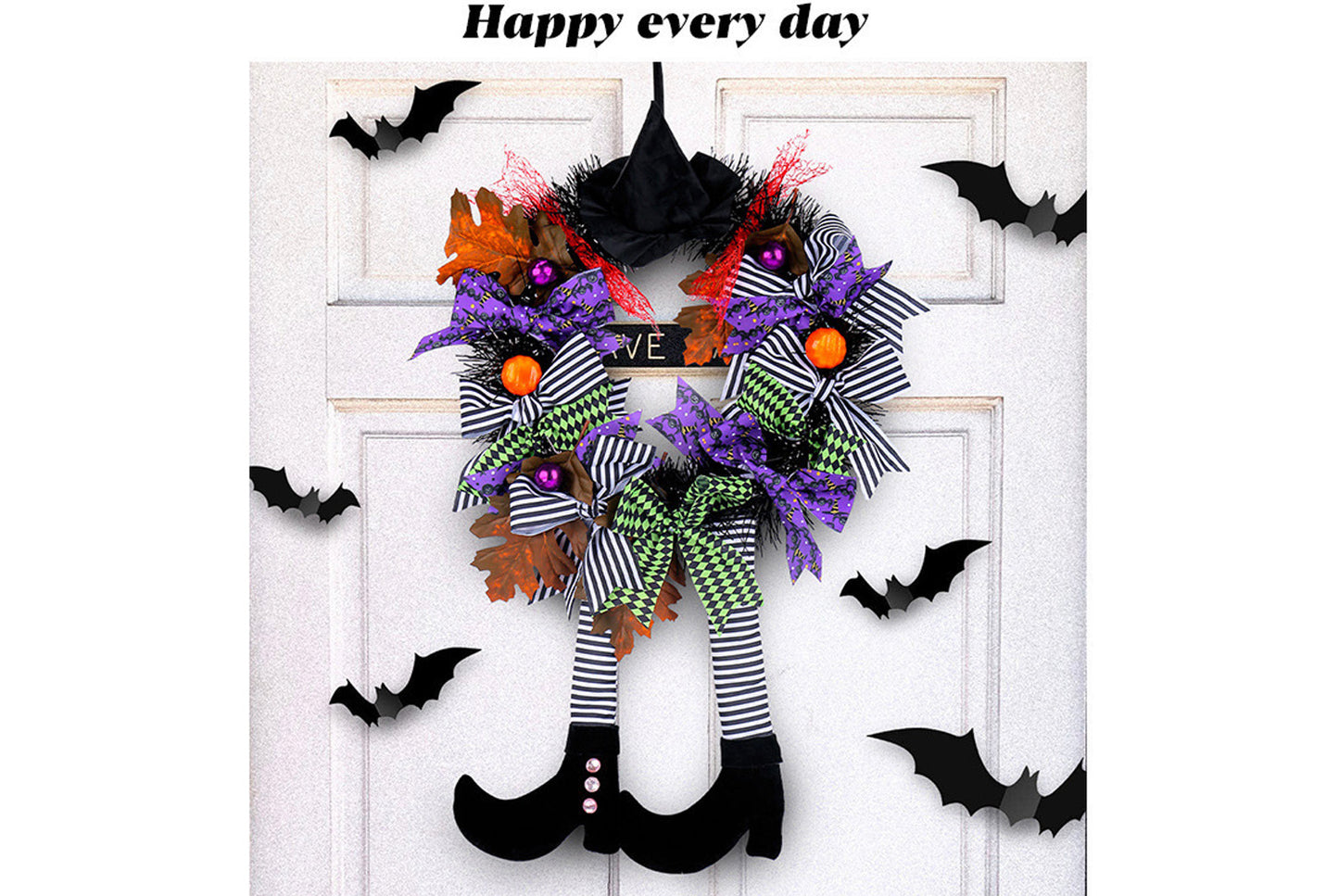 Halloween Witch Hat Long-Legged Pumpkin Garland