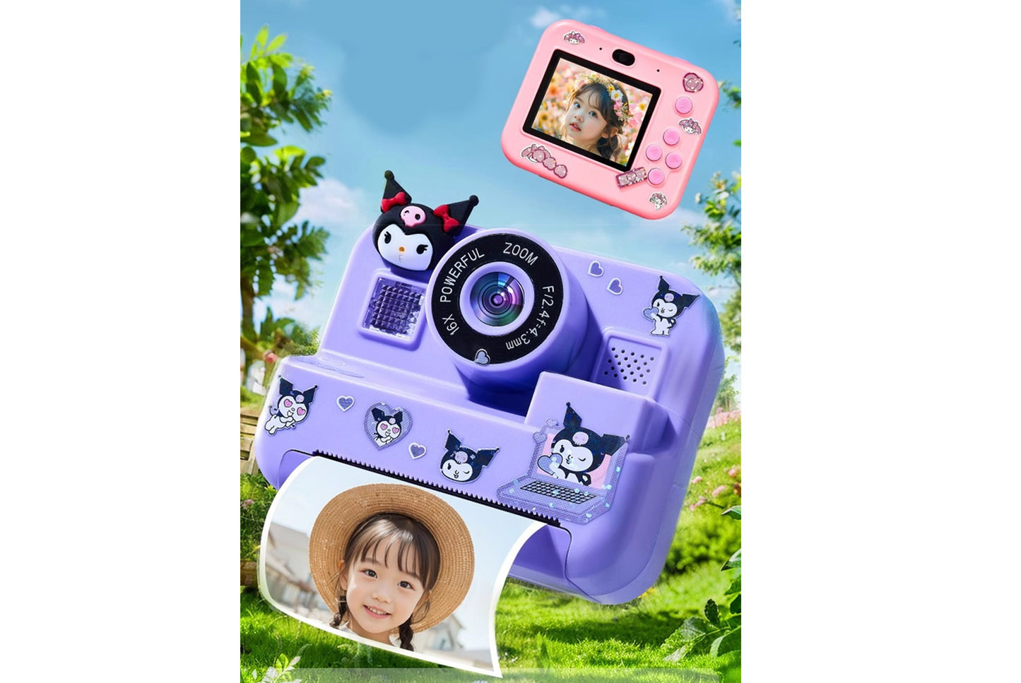 Purple/Pink Polaroid Kids Camera