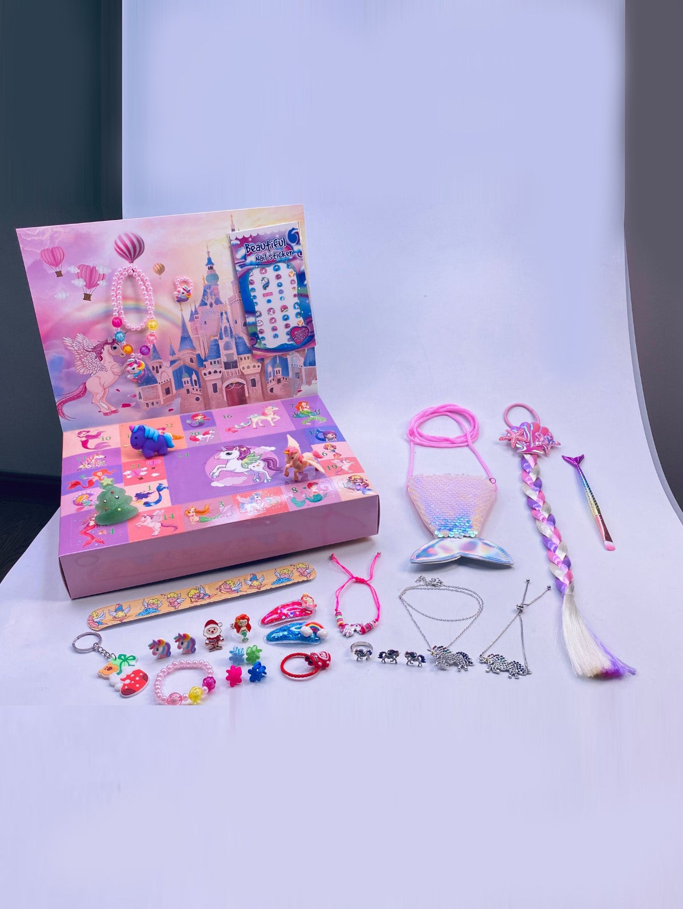Unicorn Mermaid DIY Ornament Gift Box Set-Girls