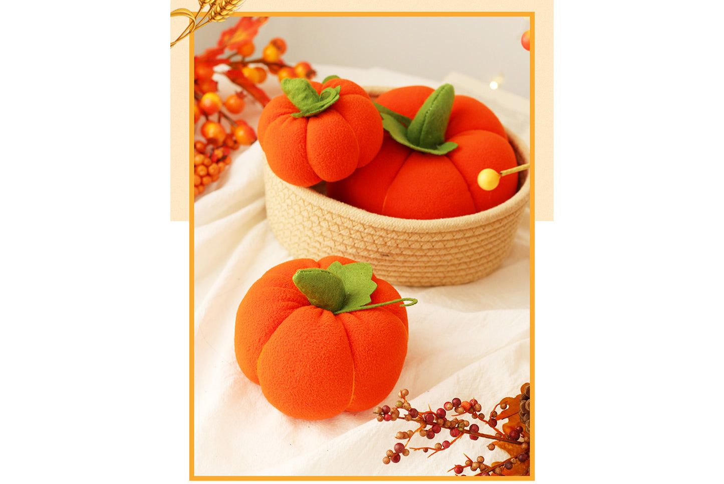 Simulated Pumpkin Plush Toy