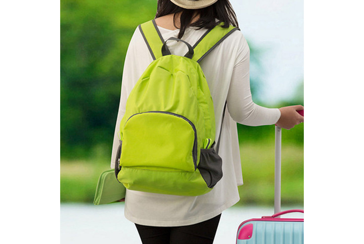 Outdoor folding backpack