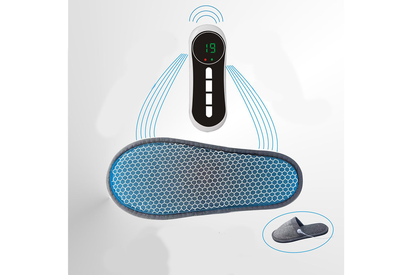 **Digital Therapeutic Massage Shoes: EMS Microcurrent Foot Massager**