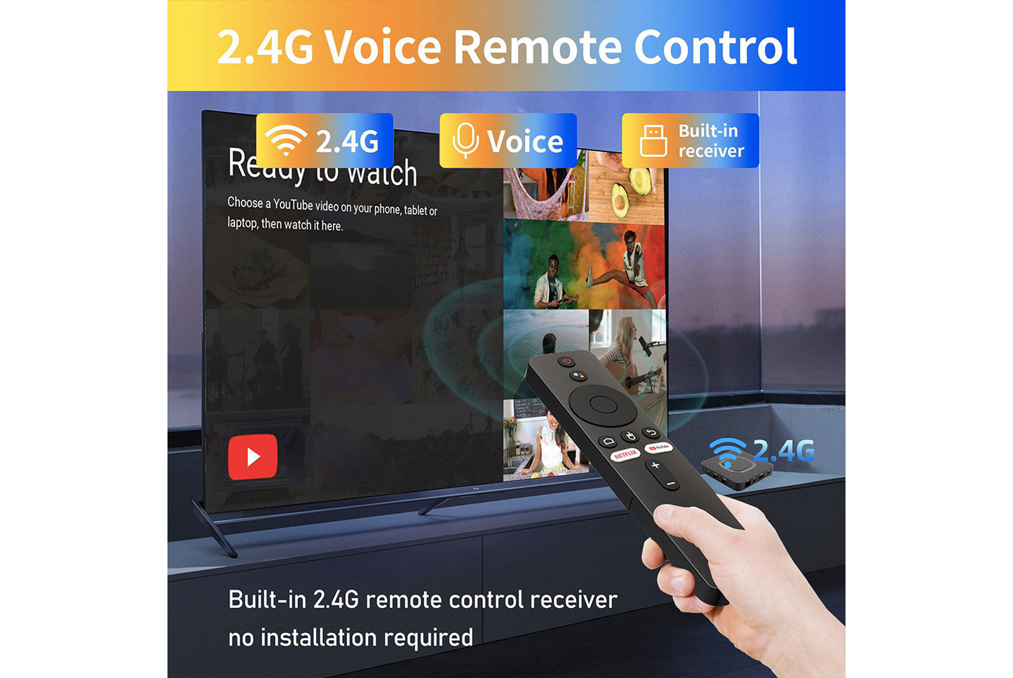 **Q2 Android 14 Smart TV Box 4K HD Internet Set-Top Box**