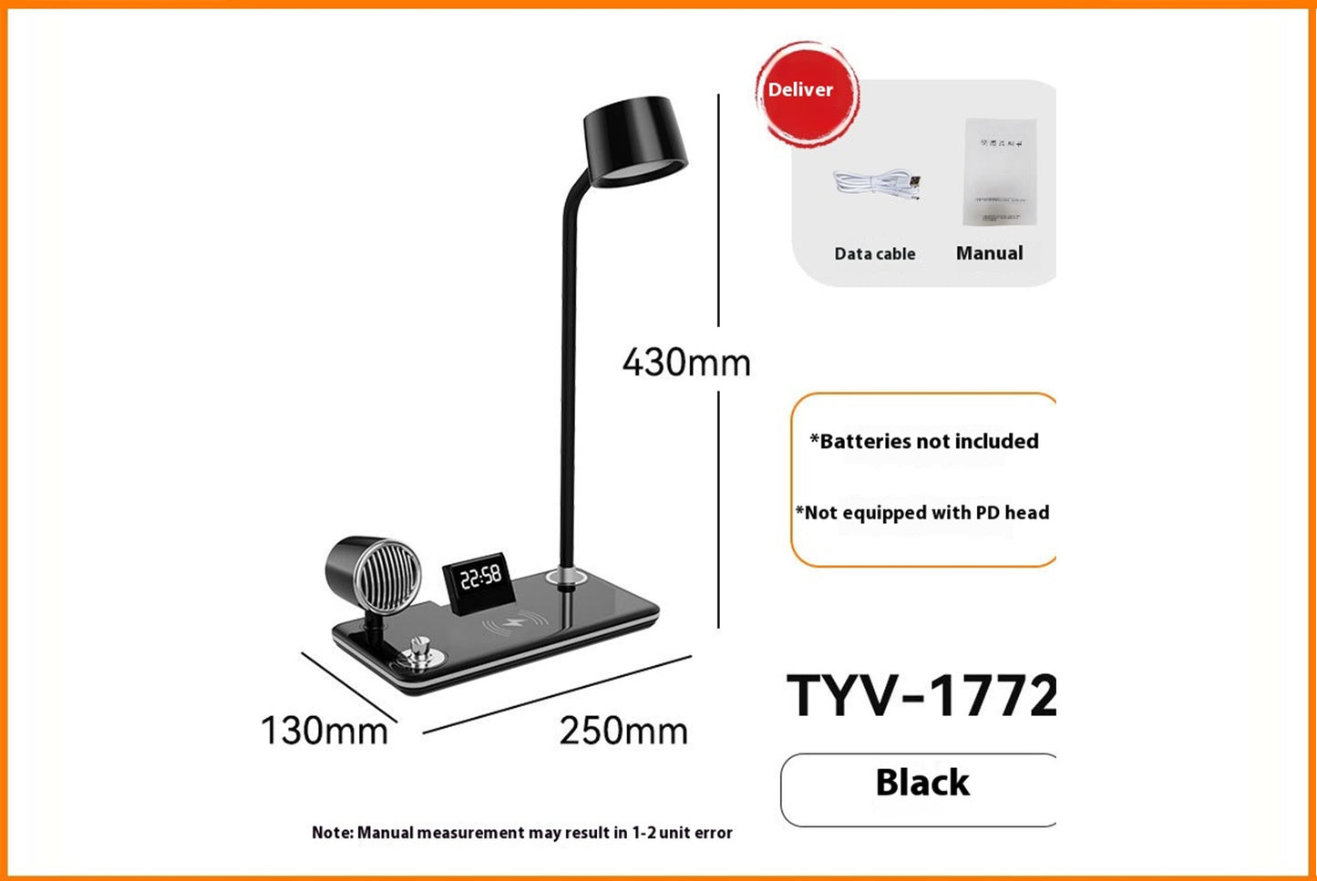 Multifunctional music desk lamp