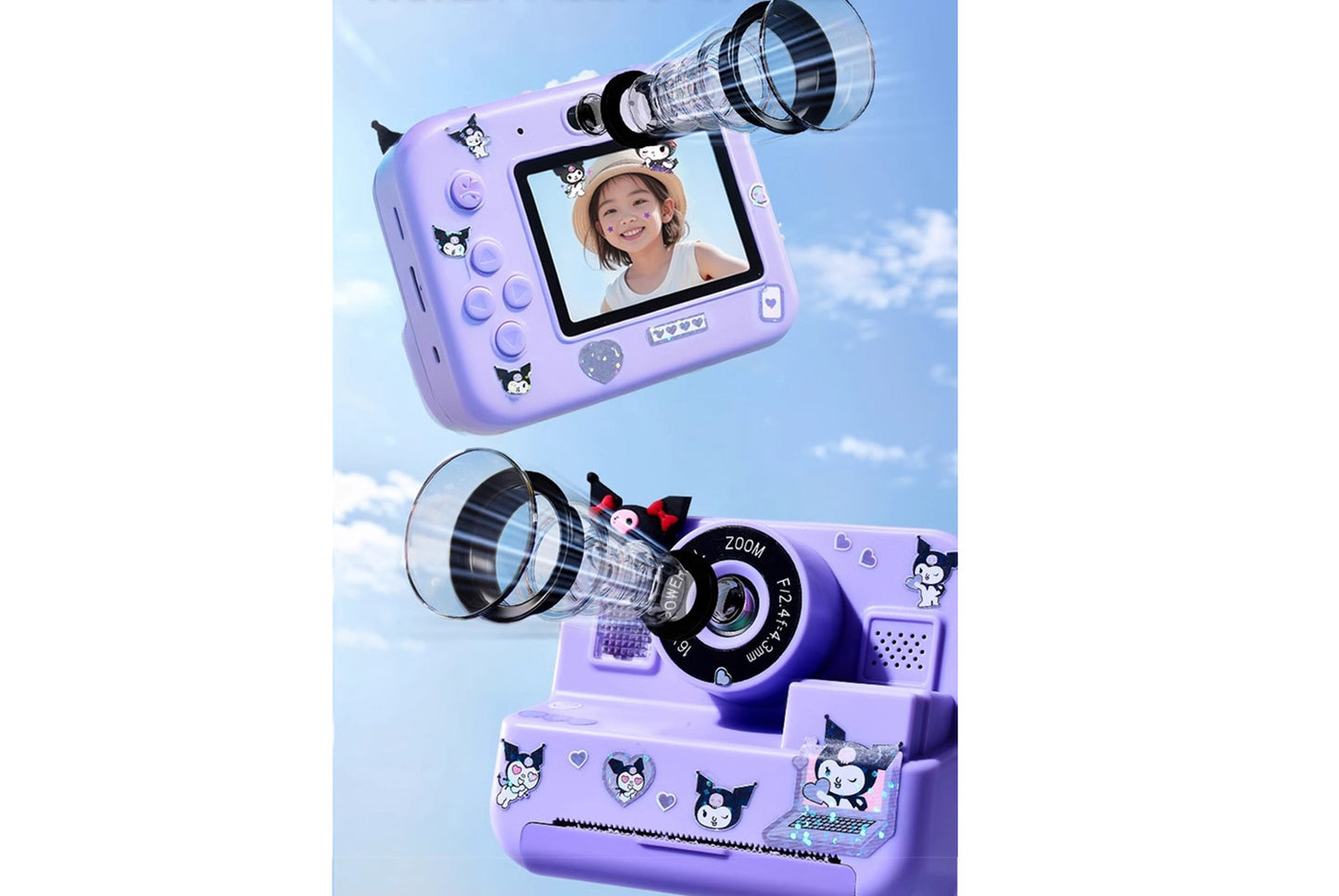 Purple/Pink Polaroid Kids Camera