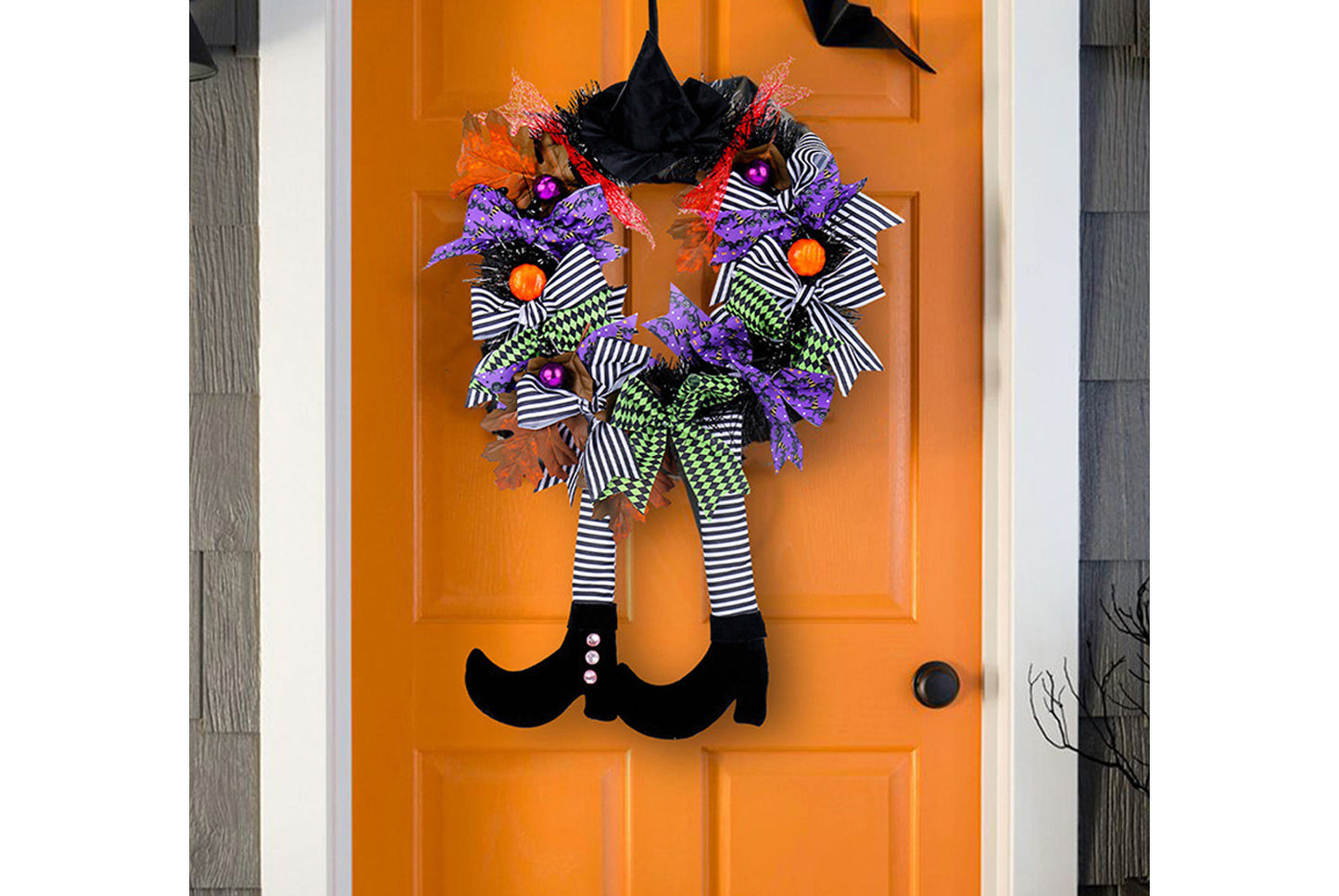 Halloween Witch Hat Long-Legged Pumpkin Garland