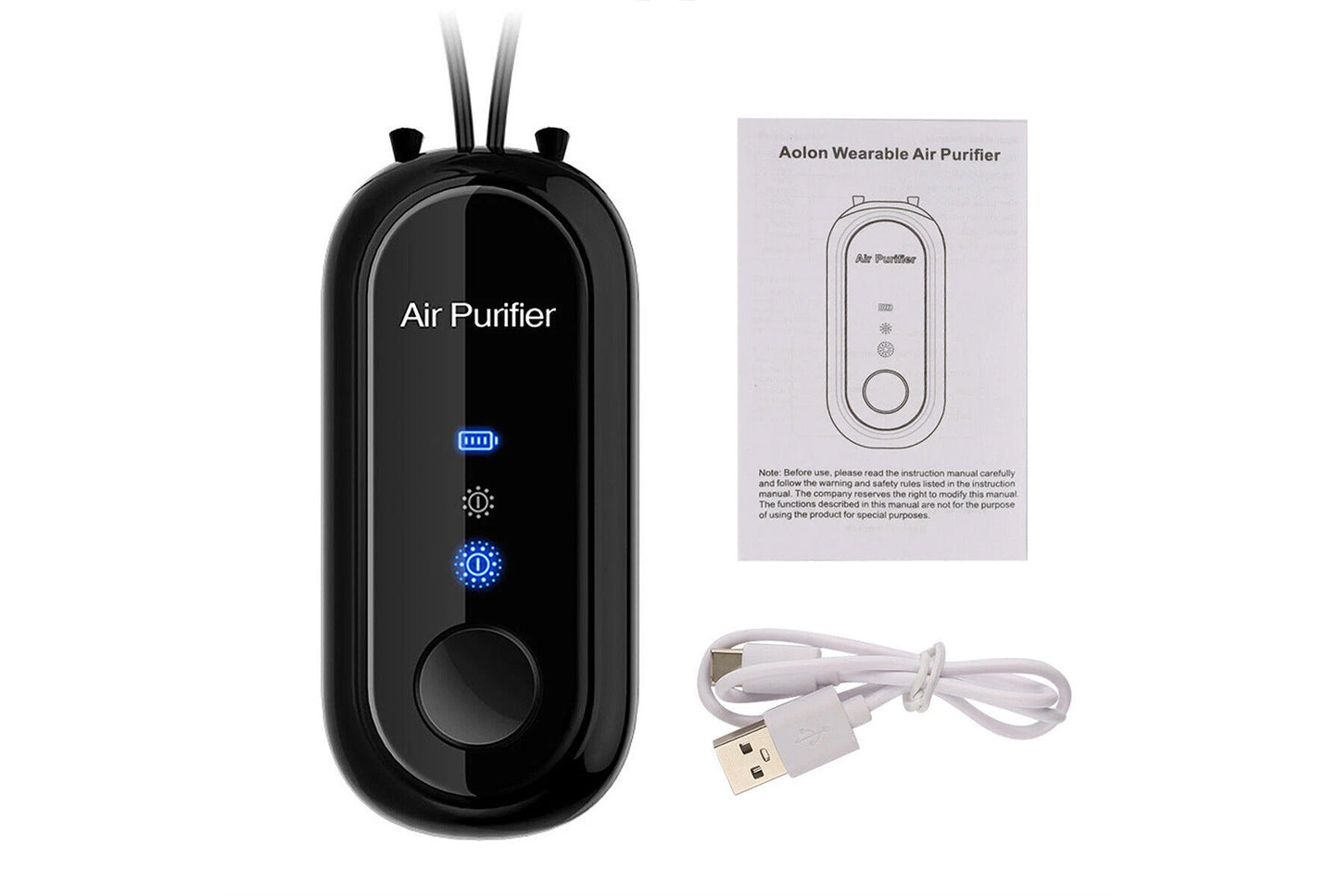 Mini neck-hanging air purifier