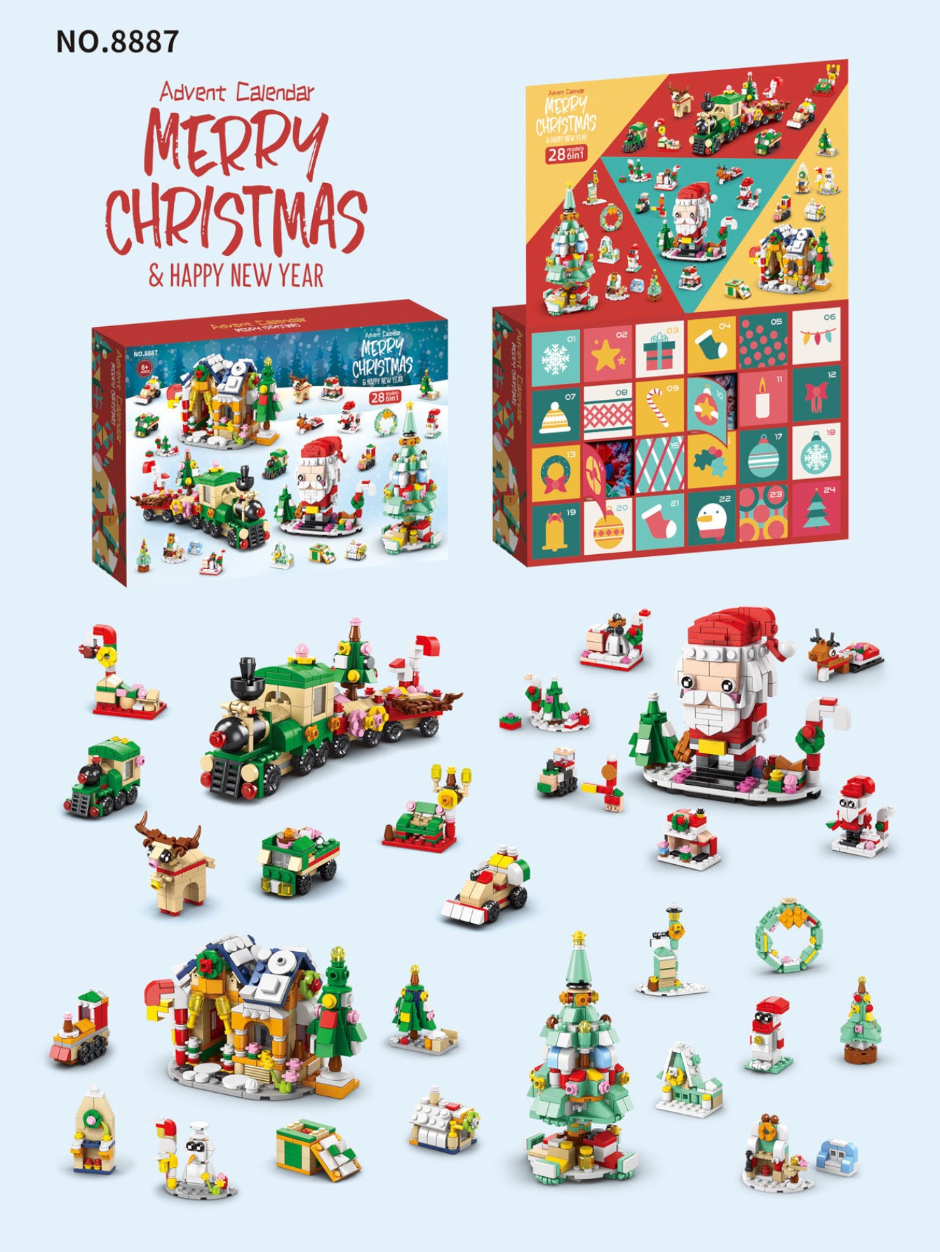 Christmas Surprise Blind Box Building Block Set