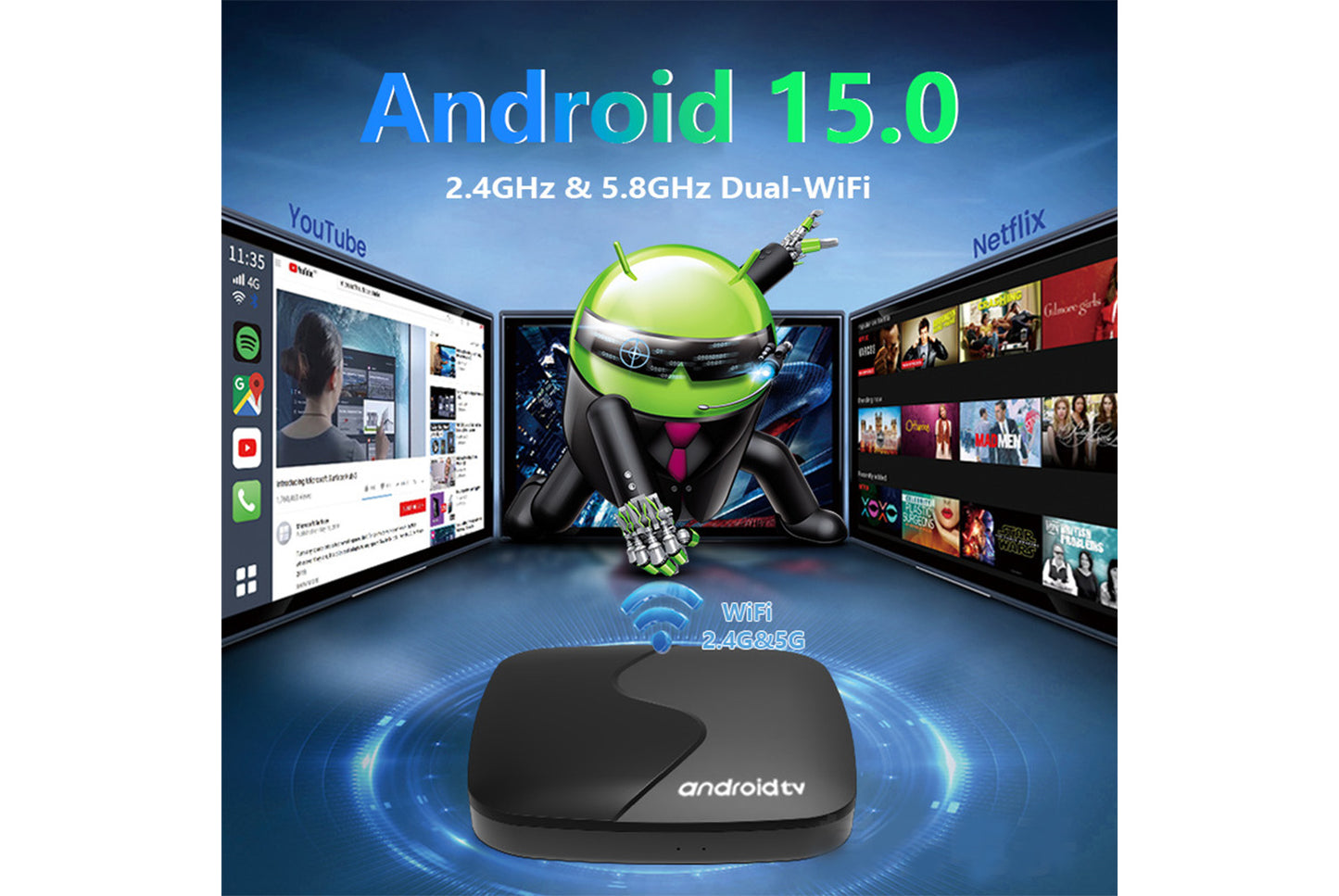 **Android A2 TV Box 8GB+128GB Smart Internet Set-Top Box**