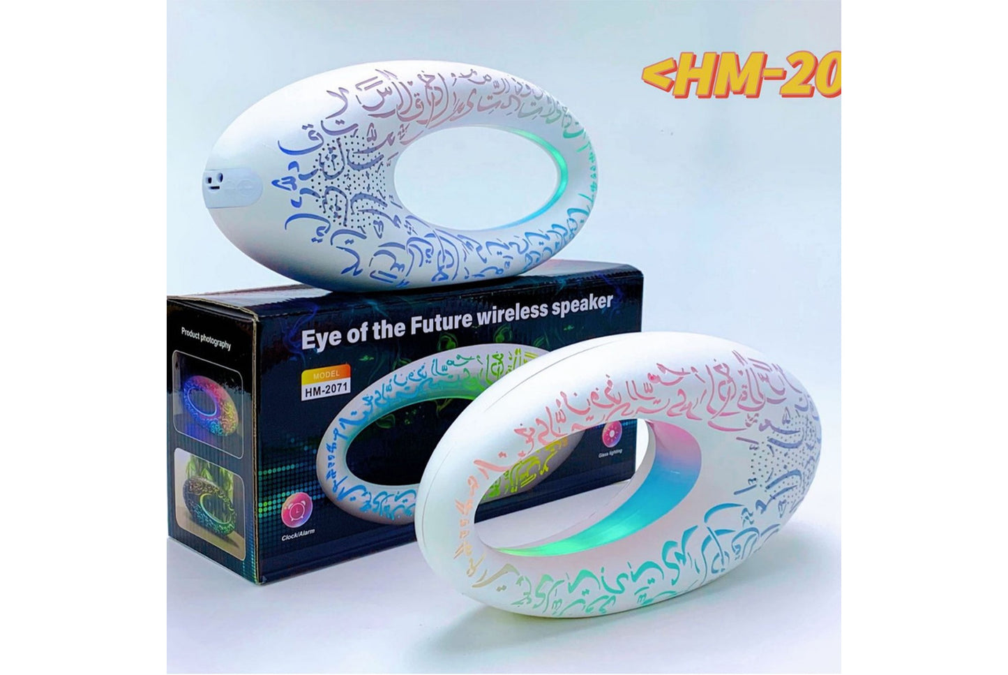 Wireless Bluetooth Speaker with Metallic Colorful Lights