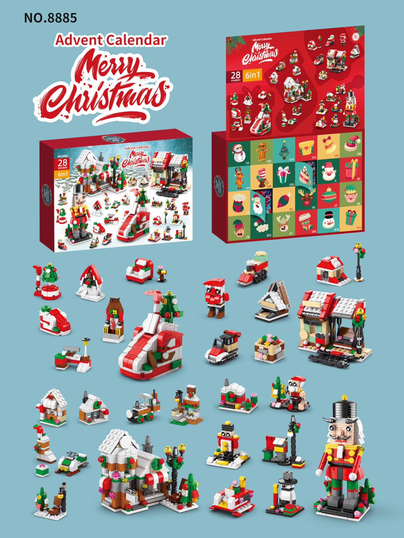 Christmas Surprise Blind Box Building Block Set