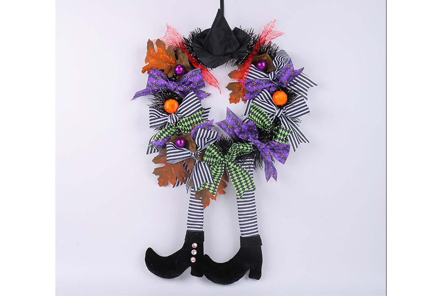 Halloween Witch Hat Long-Legged Pumpkin Garland