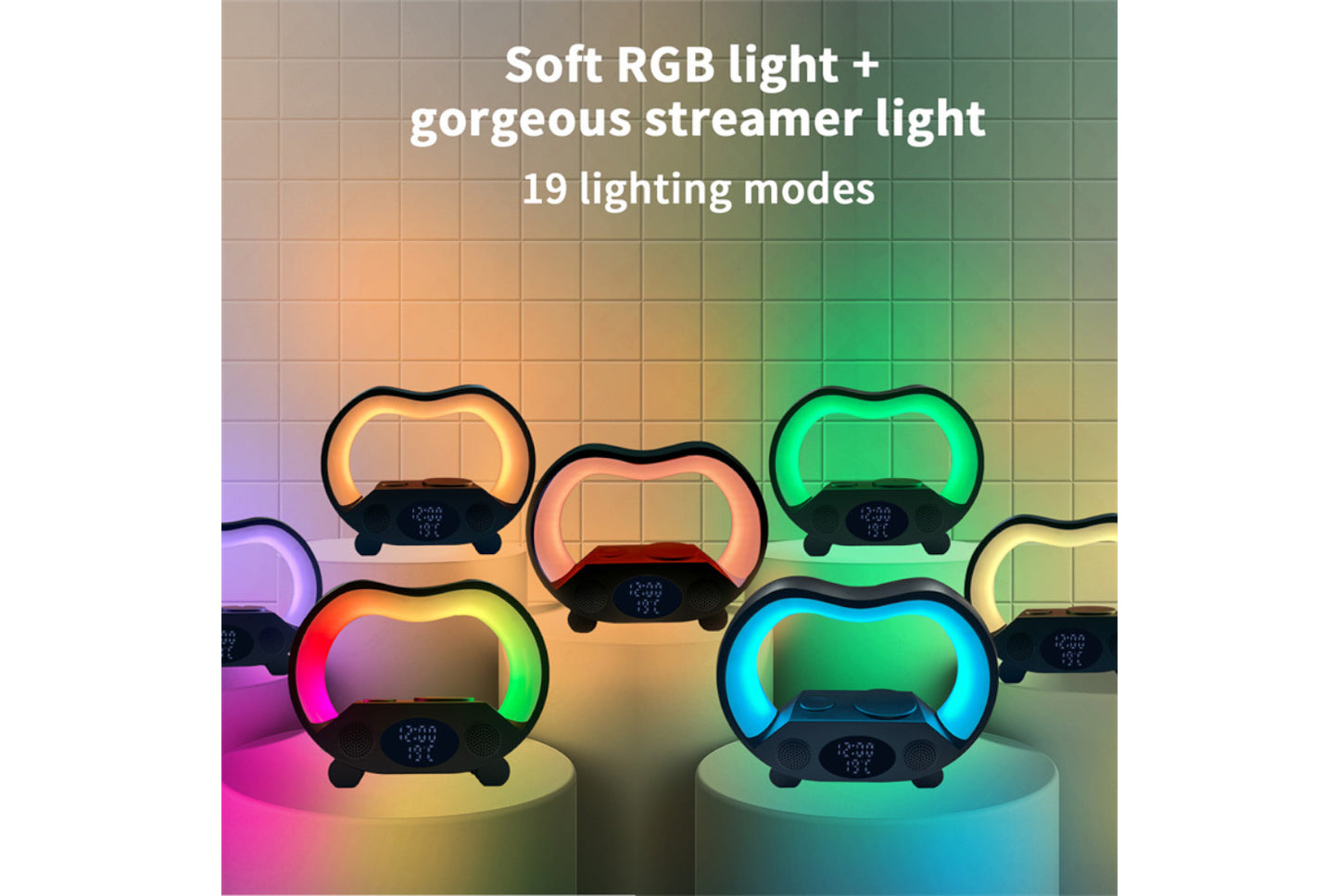 Wireless Charging Multifunctional Colorful Night Light