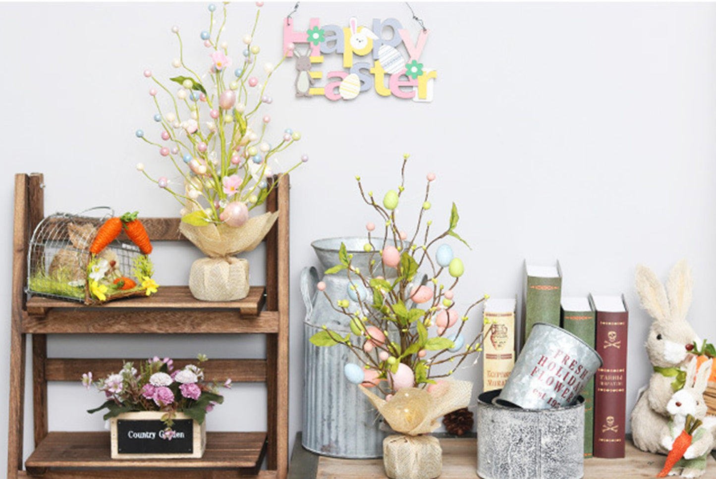 LED Light-Up Easter Egg Tree - Easter Tabletop Ornament