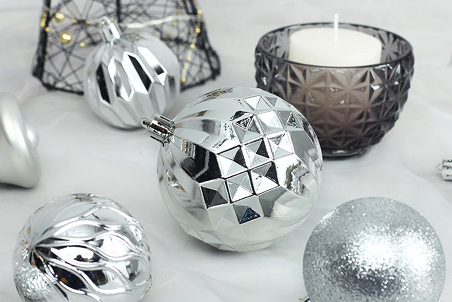 45-Piece Treetop Star Christmas Ball Set