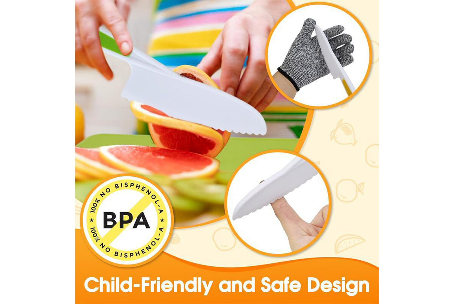 **48-Piece Children's Kitchen Tool Set - Safe Fruit Cutting Toy**