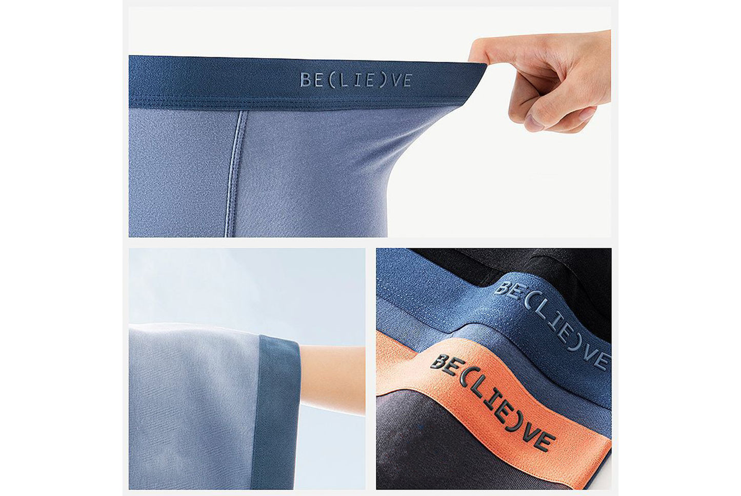 Men's Class A Pure Cotton Premium Boxer Briefs - Antibacterial and Breathable Plus Size Boxer Shorts