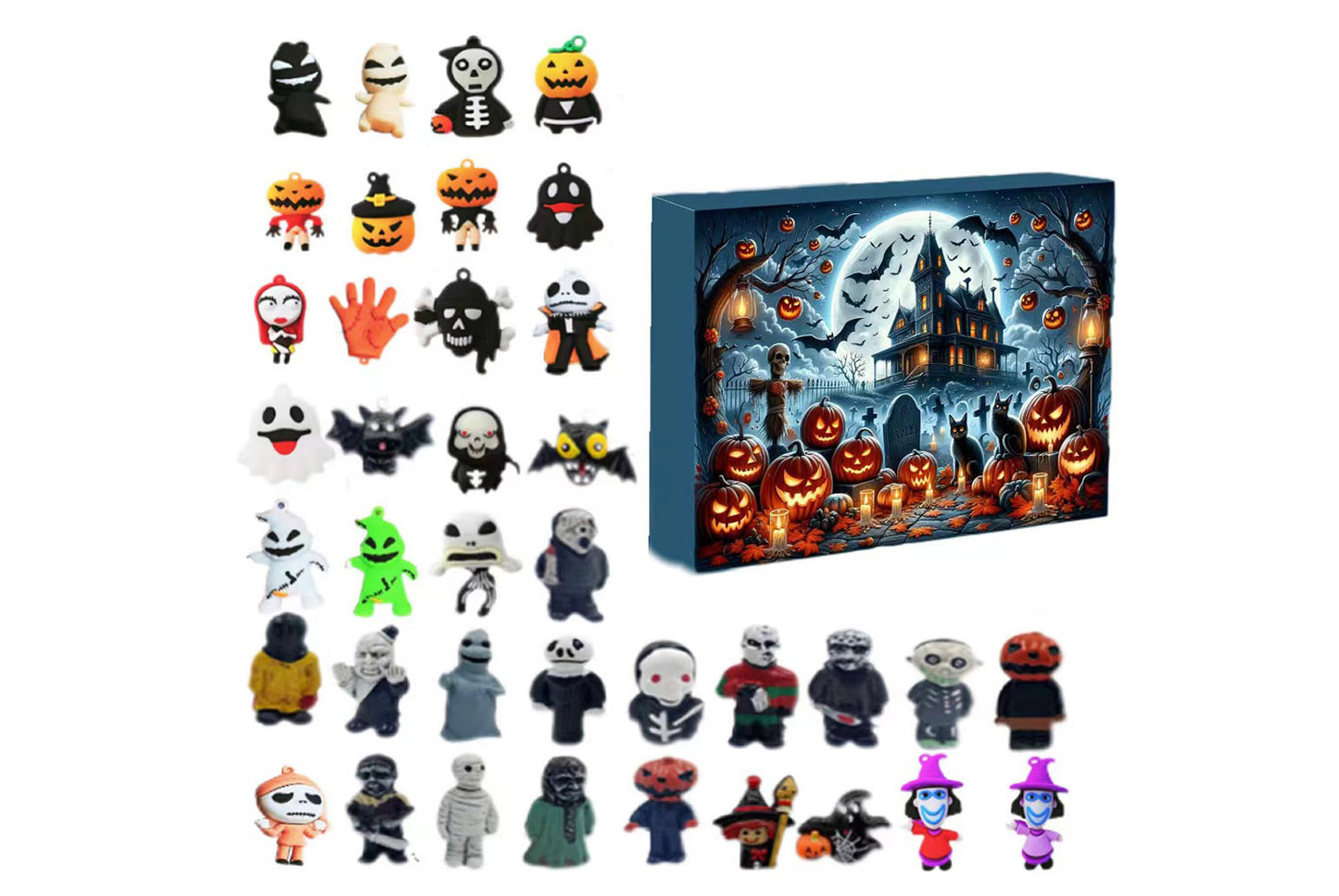 **Halloween Doll Advent Calendar | 24-Piece Christmas Countdown Blind Box**