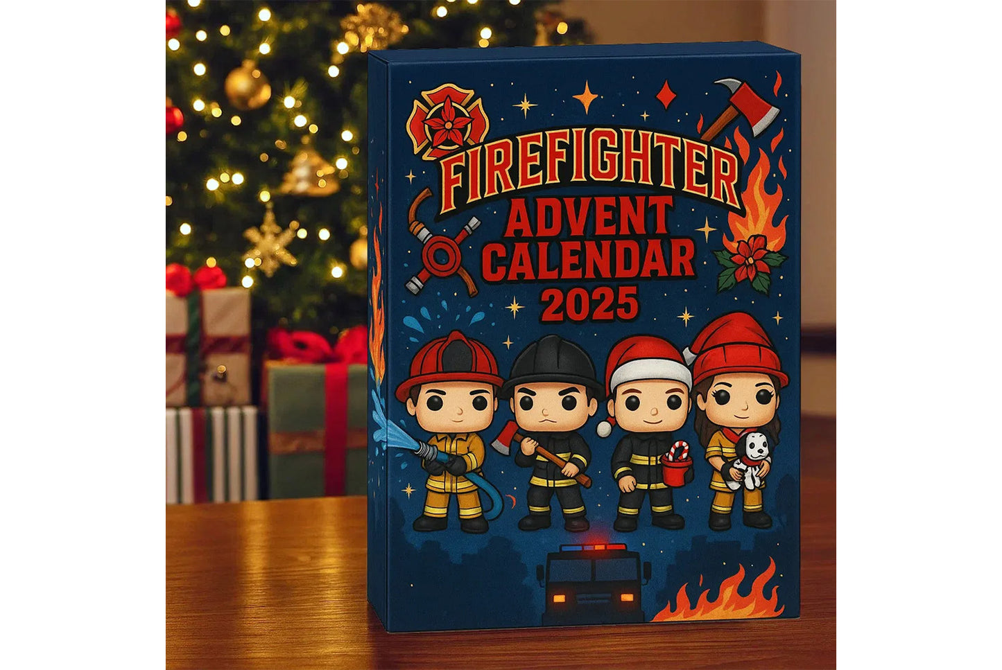 **New 24 Days Firefighter Advent Calendar 2025 | Acrylic**
