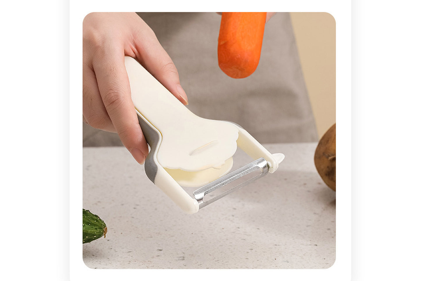 Stainless steel peeling knife